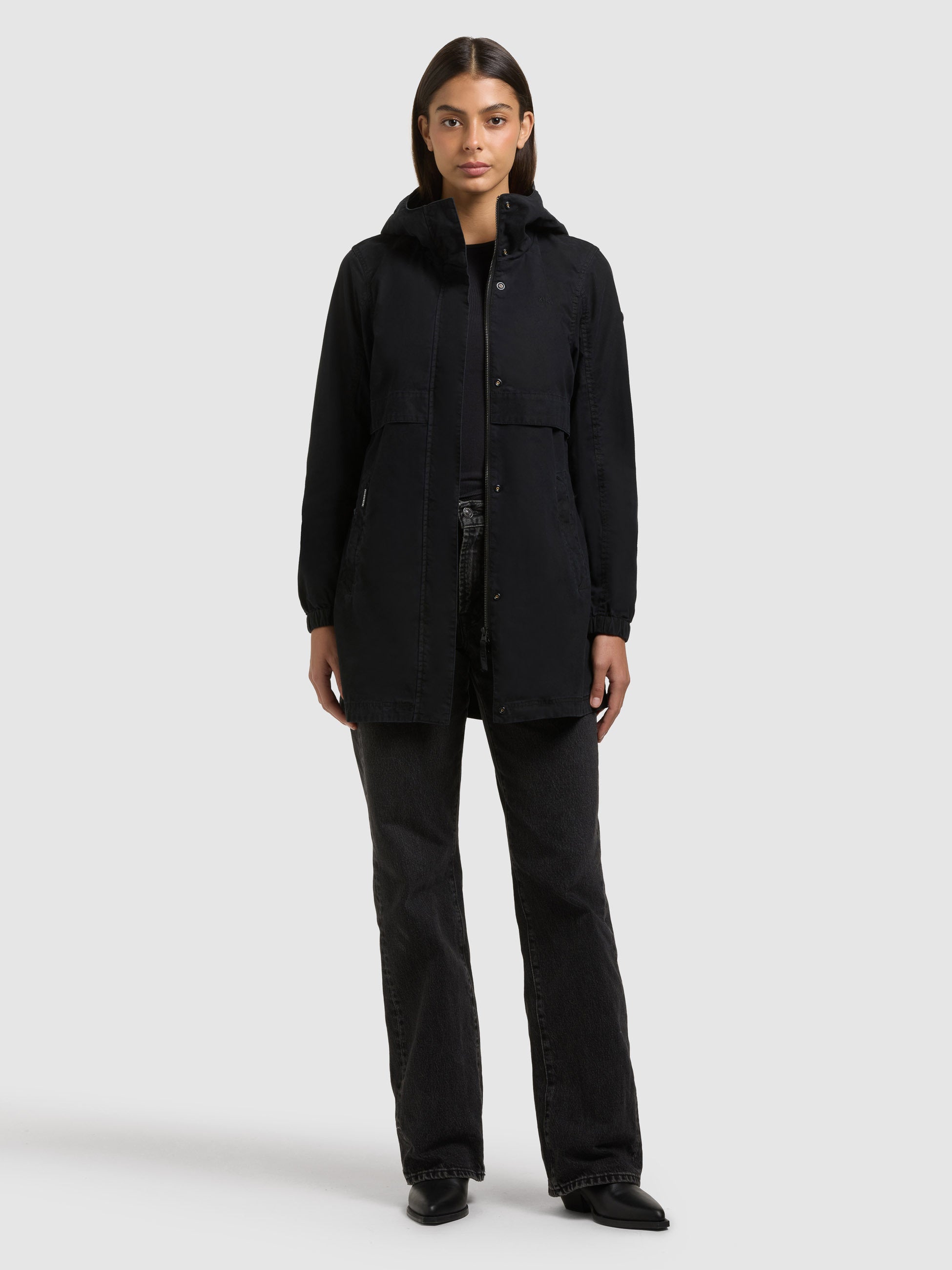 khujo-brava-kapuzenjacke-black-black-slim-fit-sommerjacke image 2