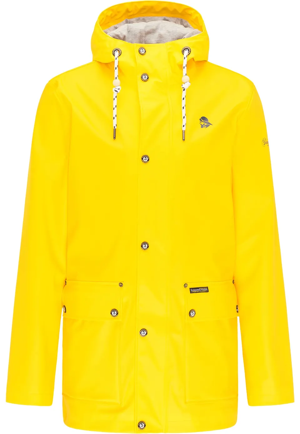 schmuddelwedda-damen-regenjacke-longform-wasserdicht-herren-regenjacke-original image 1