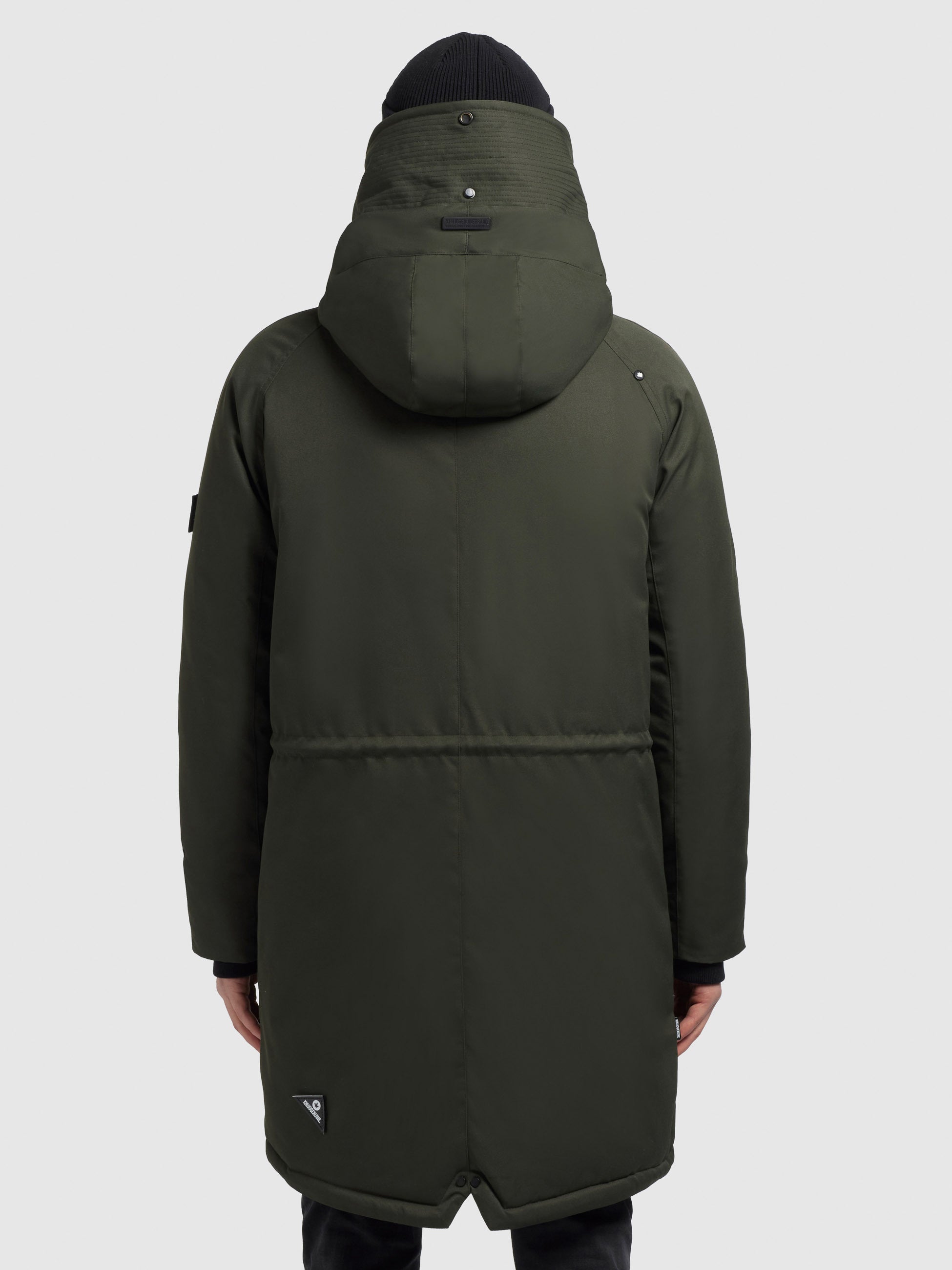 khujo-kurzmantel-hant-dark-green-damen-winterjacke-leicht-wattiert image 3