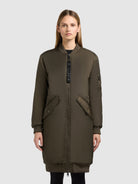 khujo-lulu-damen-wintermantel-forest-green-oversize-bomber image 4