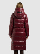 khujo-coat-willa-damen-steppmantel-mahogany-red-knielang image 3
