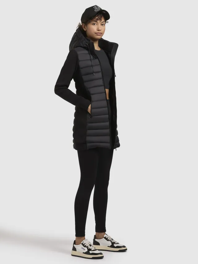 khujo-jacke-etele-schwarz-leichte-steppjacke-damen-materialmix image 1