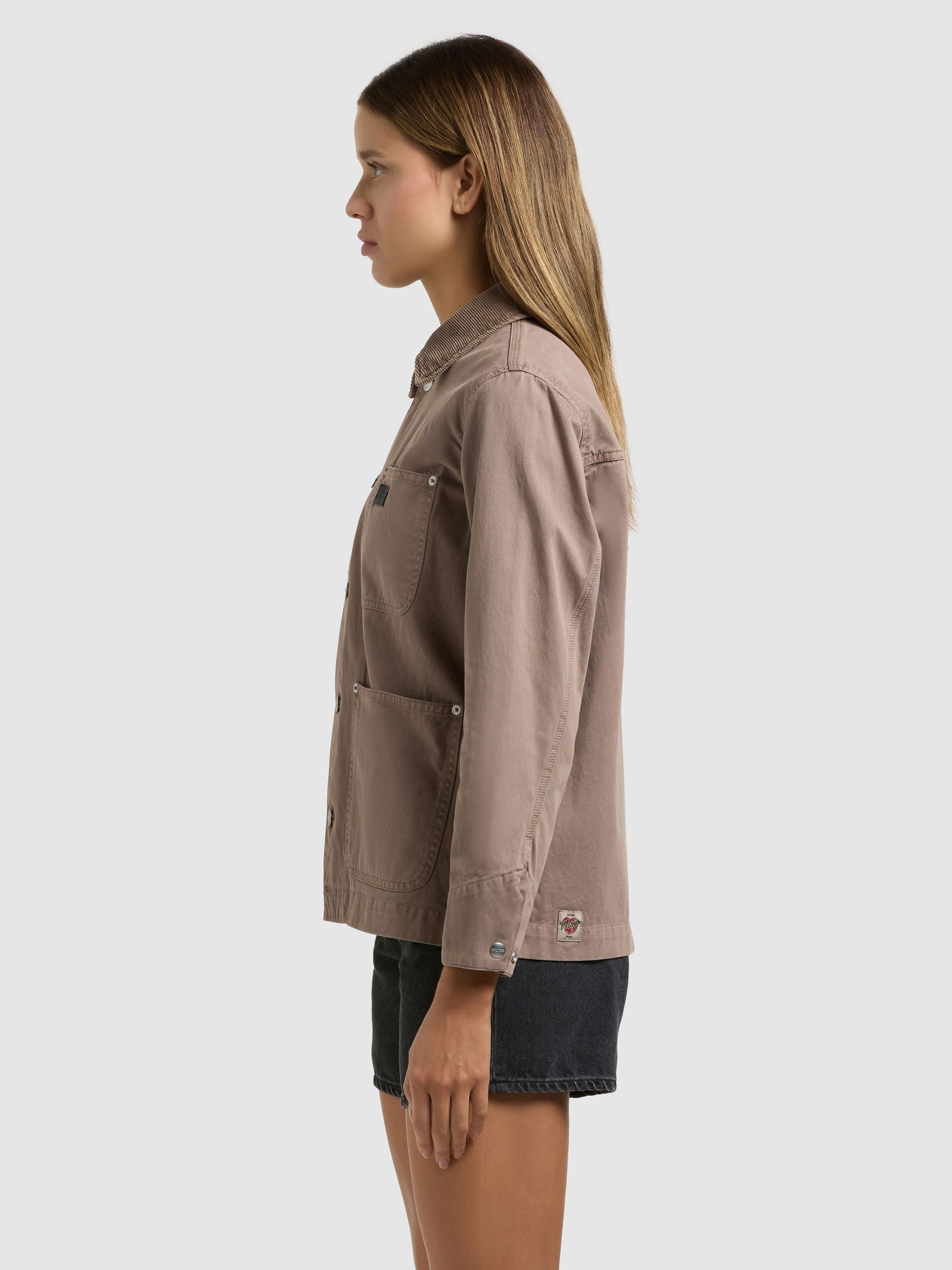 khujo-jacke-suzy-latte-brown-fieldjacket-damen-baumwoll-twill image 5