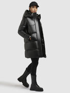 khujo-haya-shiny-steppjacke-schwarz image 6