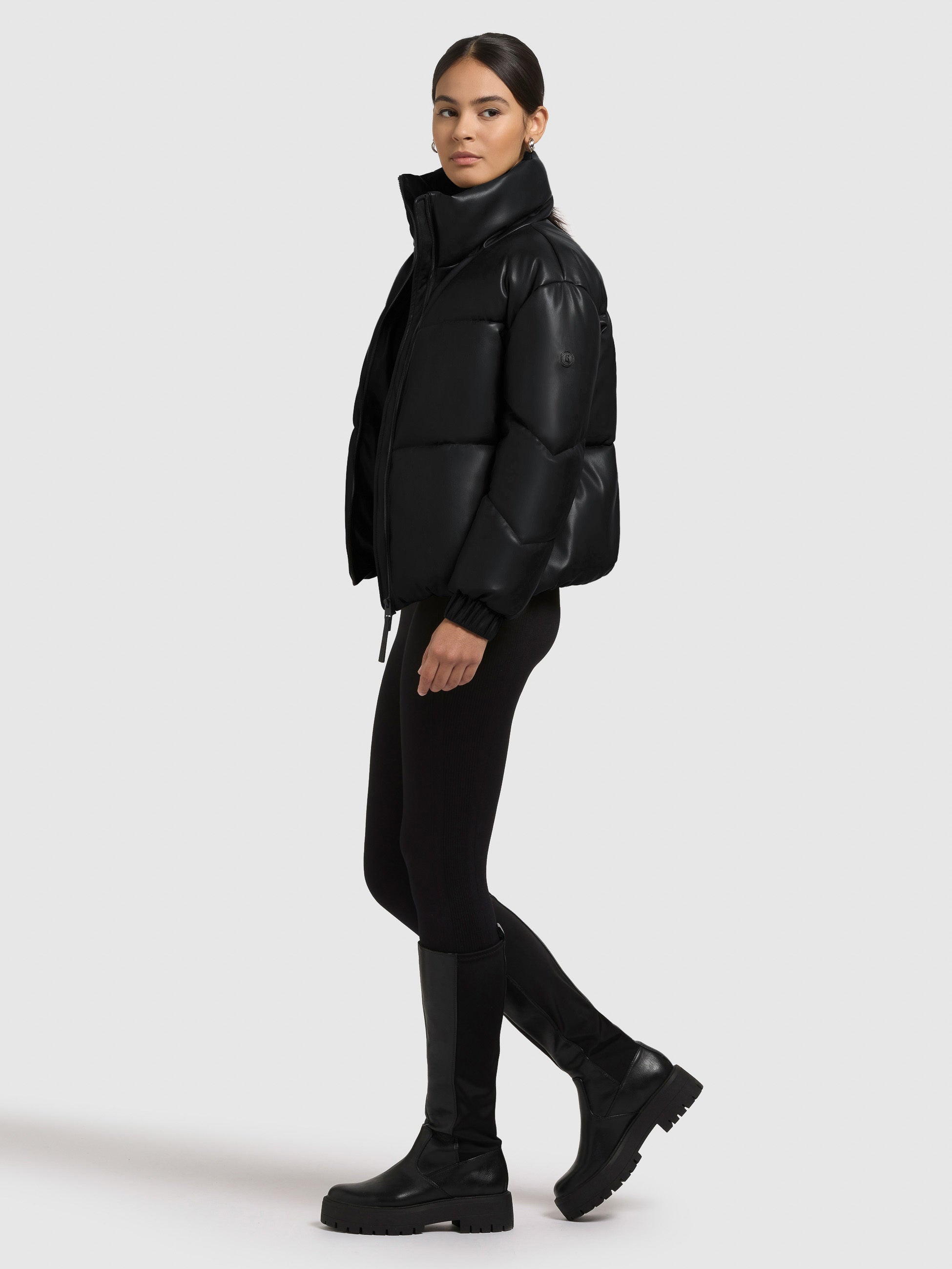 khujo-jacke-khalia-black-h-ftlange-winterjacke-in-lederoptik-mit-stehkragen image 6
