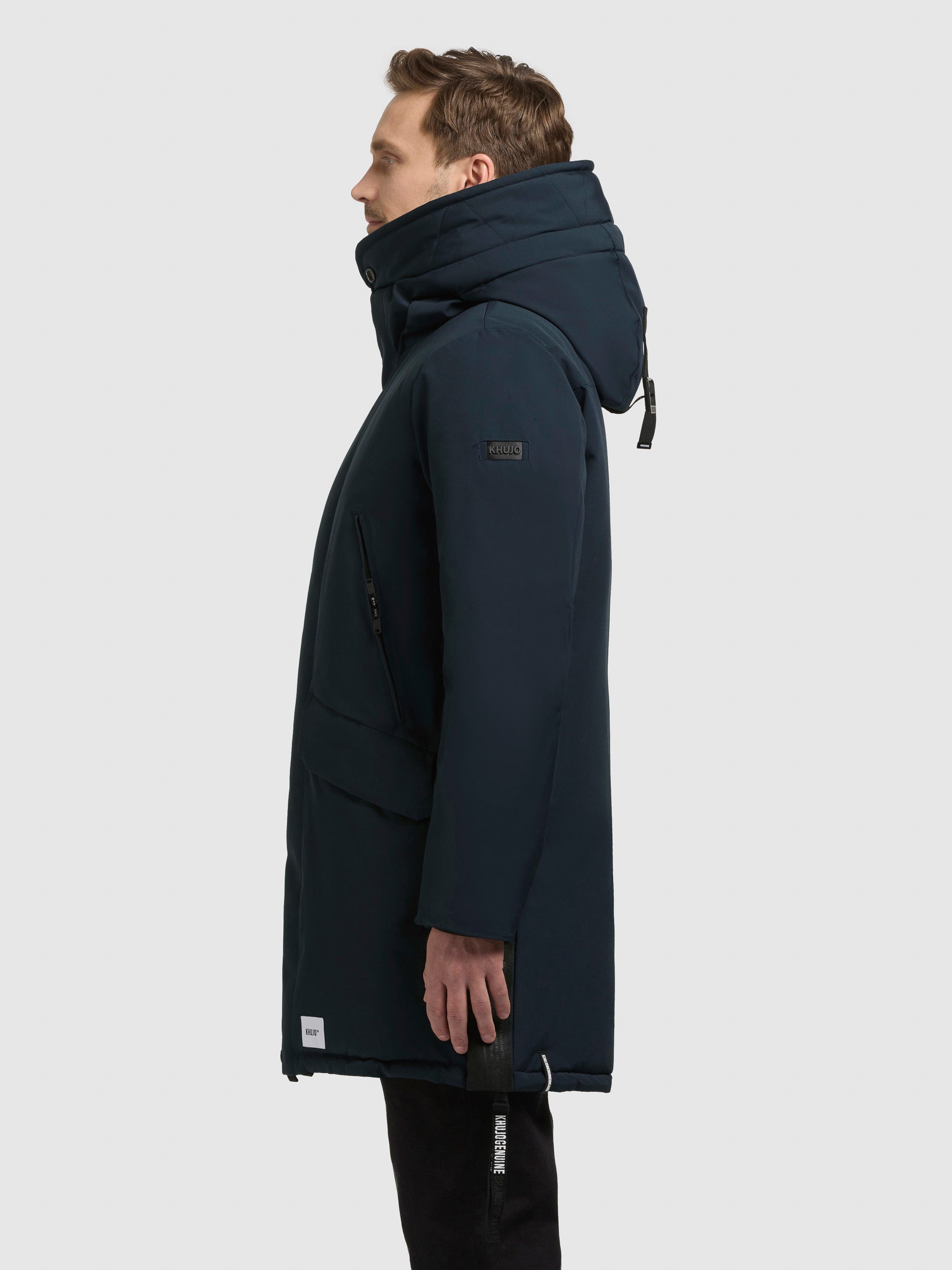 khujo-mantel-dachs-port-blue-kurzmantel-parka-mit-kapuze image 5