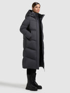 khujo-mantel-luga2-winter-grey-knielanger-wintermantel-damen-wattiert image 6