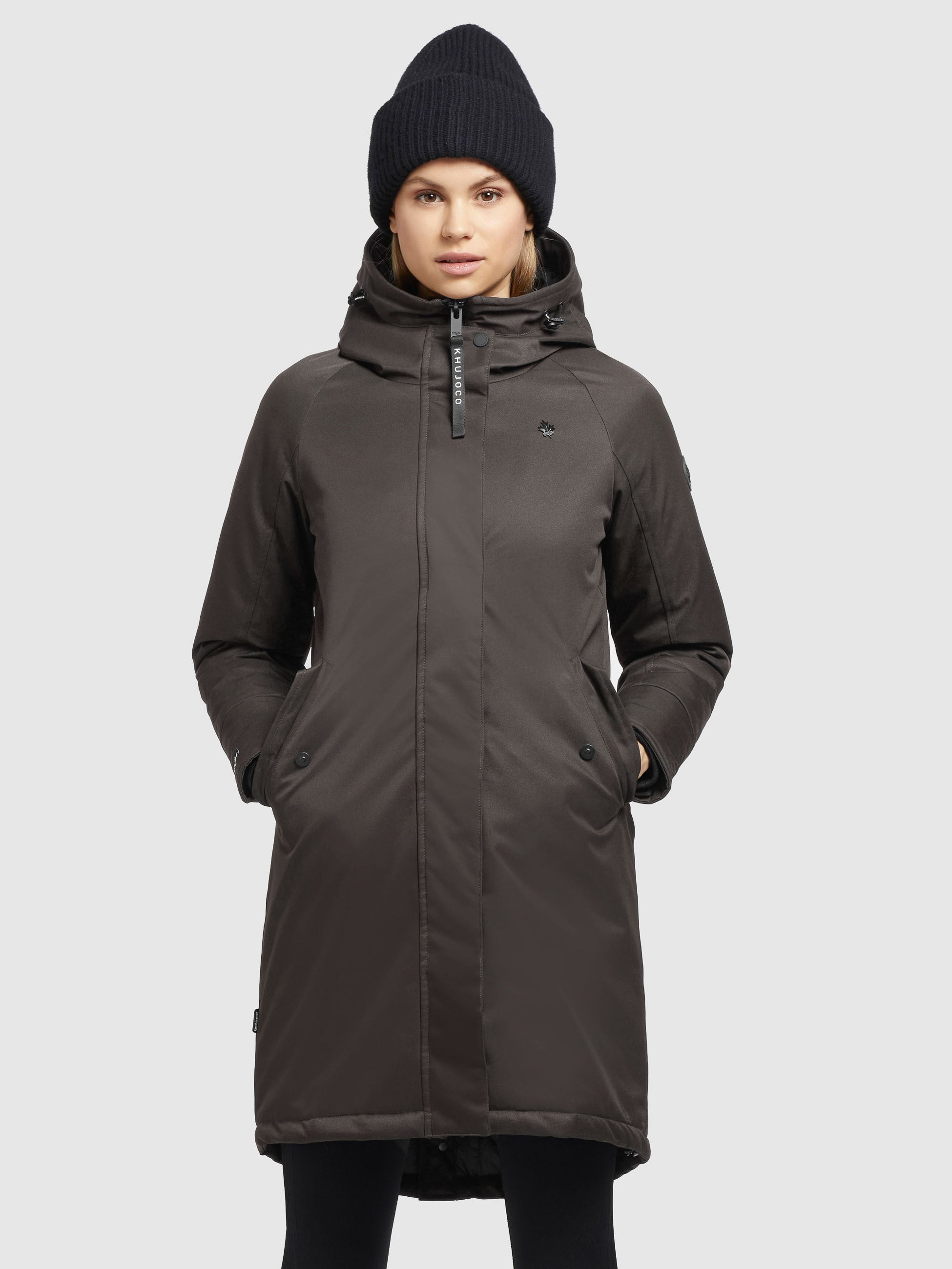 khujo-mantel-laria-dunkelgrau-wintermantel-parka-regular-fit image 2