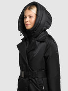 khujo-lexy-coat-damen-black-trenchcoat-knielang image 7