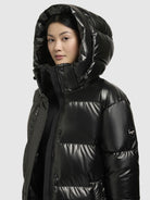 khujo-coat-rachel-shiny-knielanger-steppmantel-in-dark-gray image 7