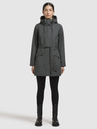 khujo-jacke-mosti-blaugrau-damen-sommerparka-trenchcoat image 6
