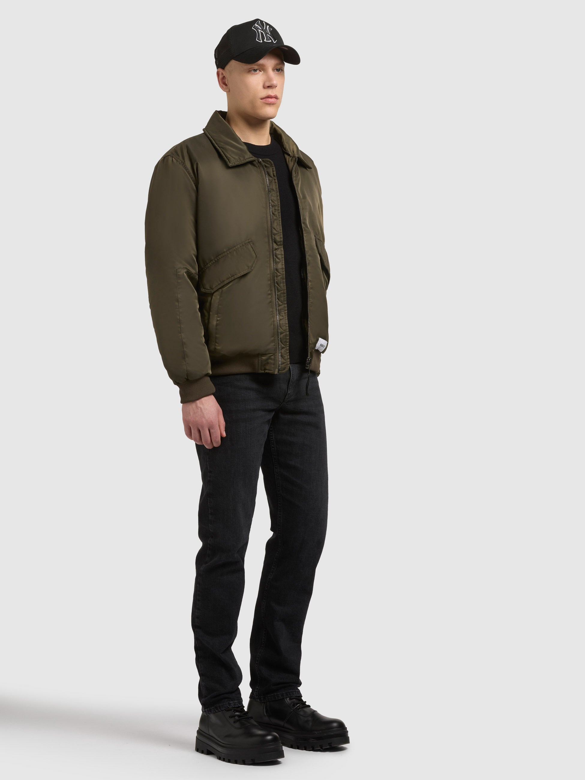khujo-jacke-ground-damen-bomberjacke-forest-green-h-ftlang image 2