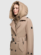 khujo-coat-gora-cookie-beige-kurzmantel-damen image 7