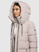 khujo-coat-deria4-dusty-beige-steppmantel-wadenlang-regular-fit image 7