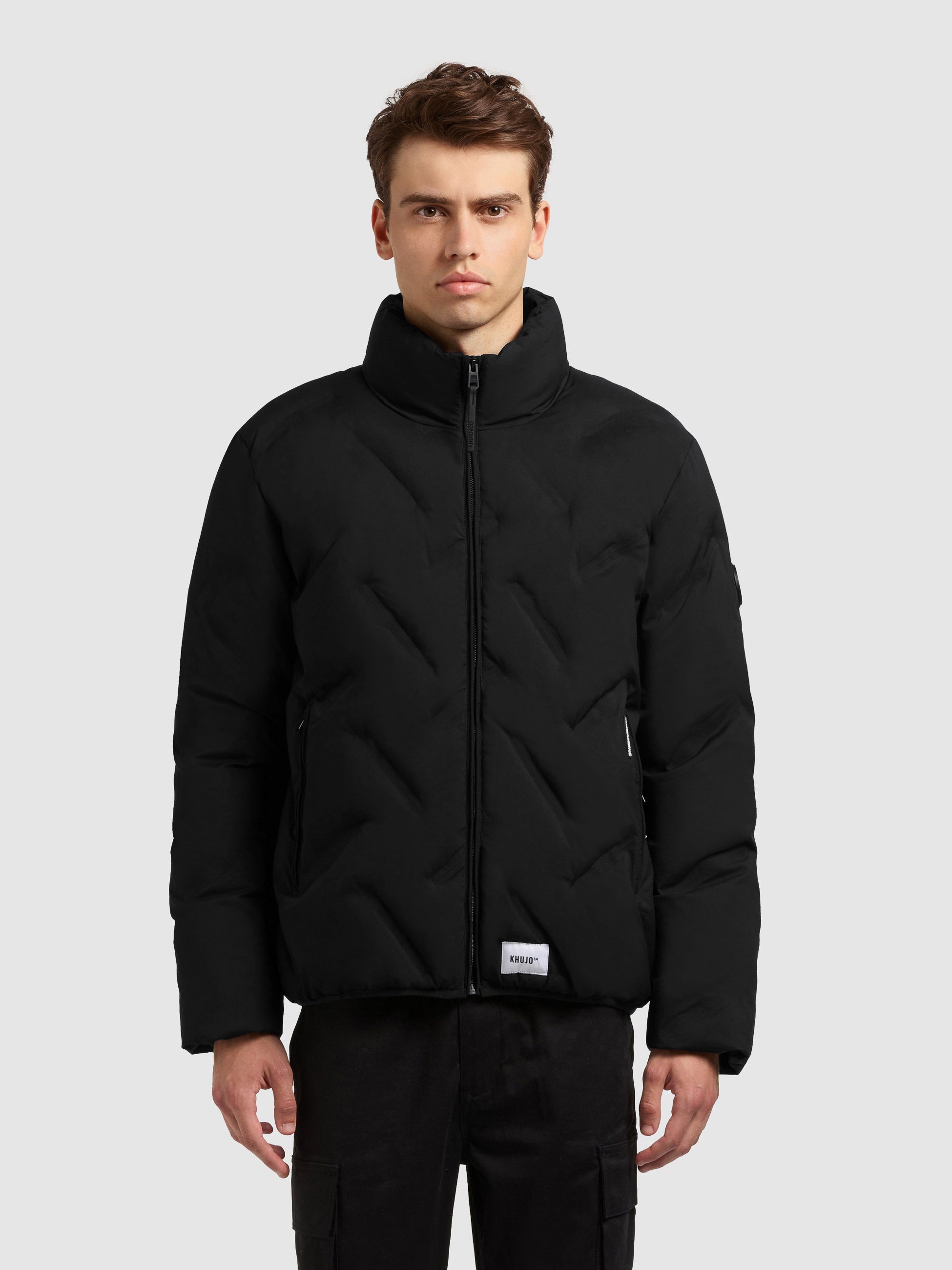 khujo-jacke-clover-black-damen-steppjacke-h-ftlang-mit-stehkragen image 4