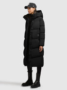 khujo-coat-luga2-black-langer-wintermantel-damen-wattiert image 2