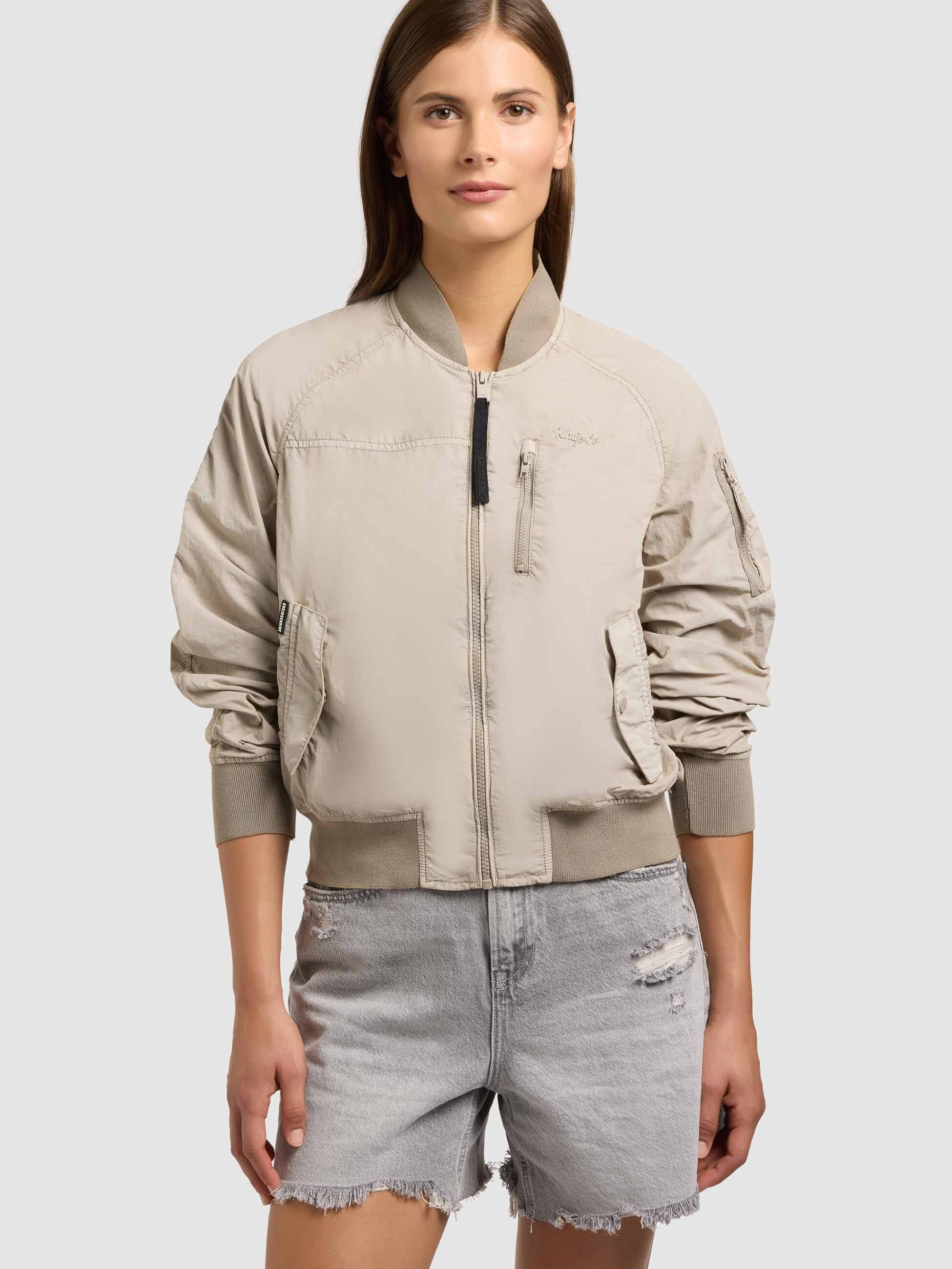 khujo-zaria-damen-bomberjacke-bone-beige-leicht-ungef-ttert-vintage image 8