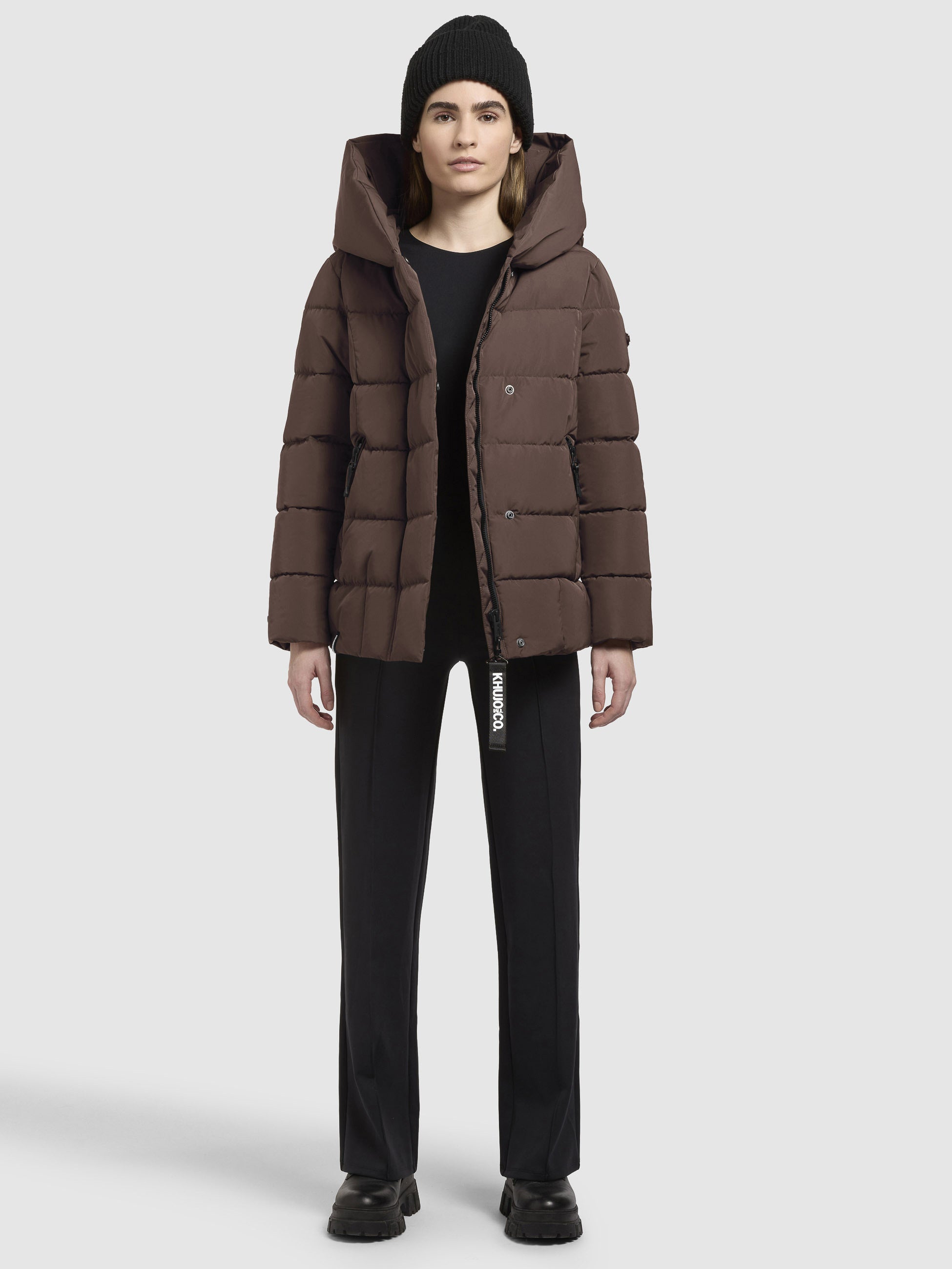 khujo-jacke-camea-brown-damen-steppjacke-h-ftlang image 1