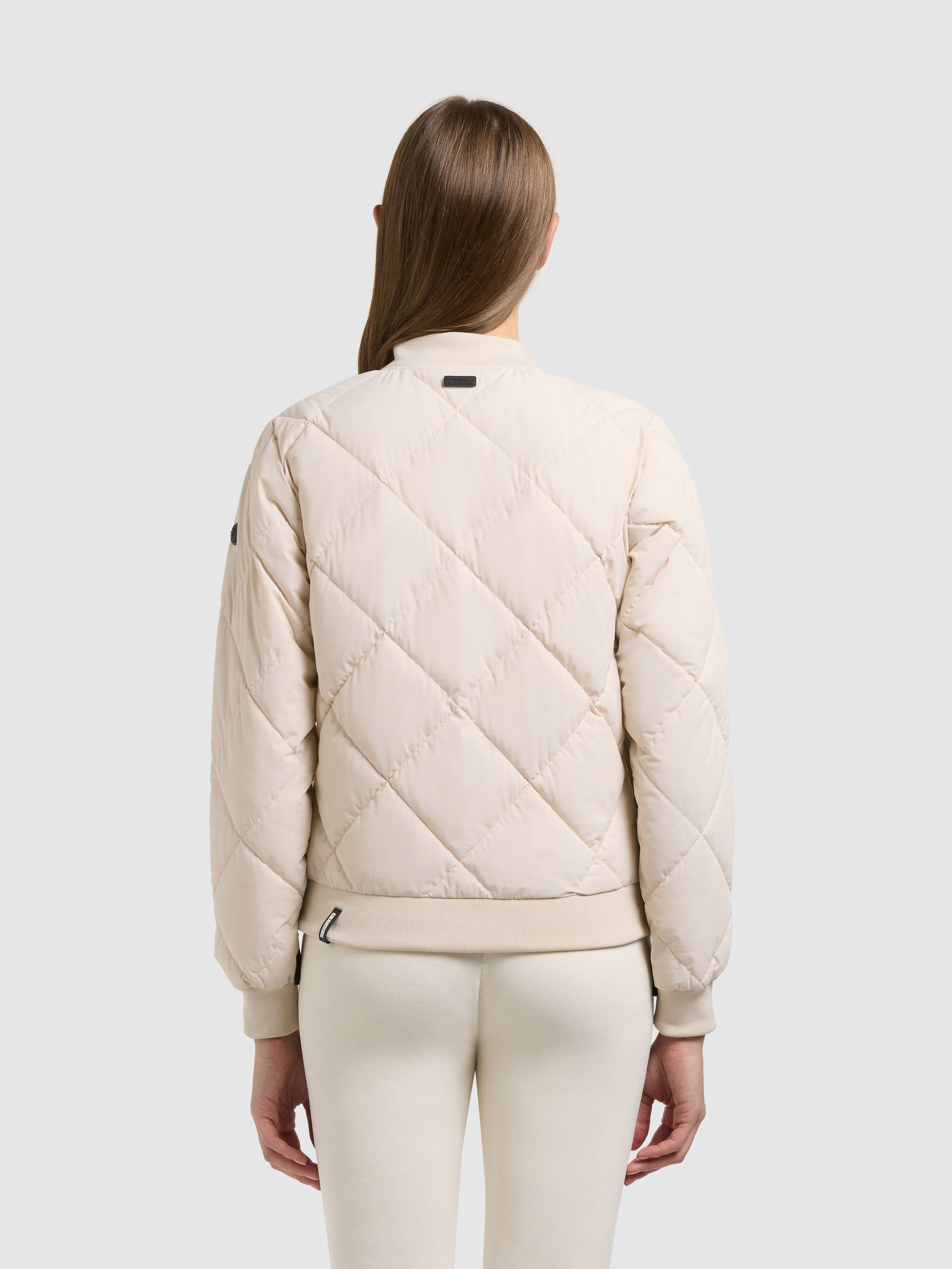 khujo-jacke-ange2-oat-white-bomber-steppjacke-kurz-regular-fit image 3