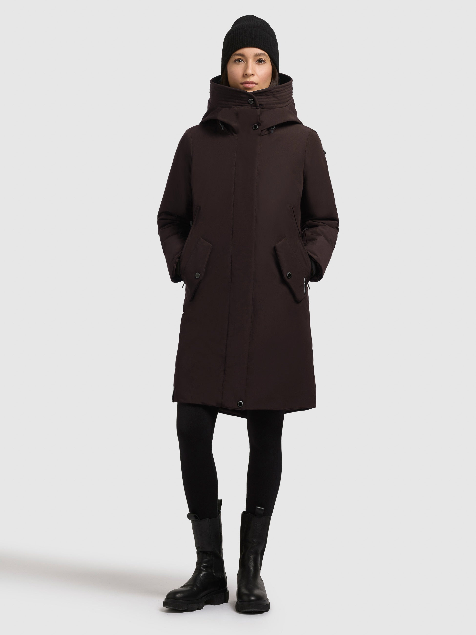 khujo-mantel-webb-moody-plum-warm-wattierter-kurzmantel-mit-kapuze-f-r-damen image 1