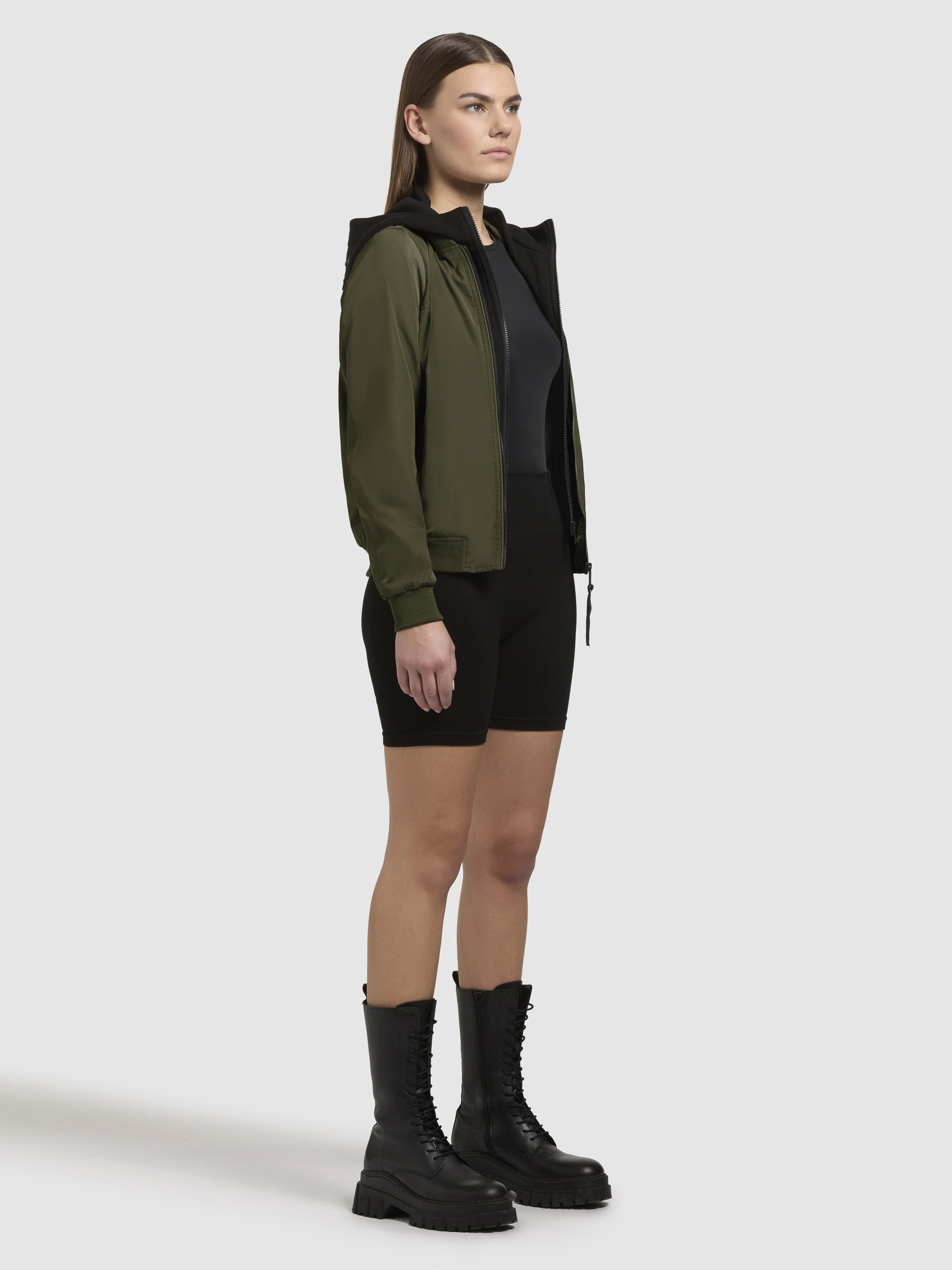 khujo-jacke-seeam-bomberjacke-olivgr-n-regular-fit image 6