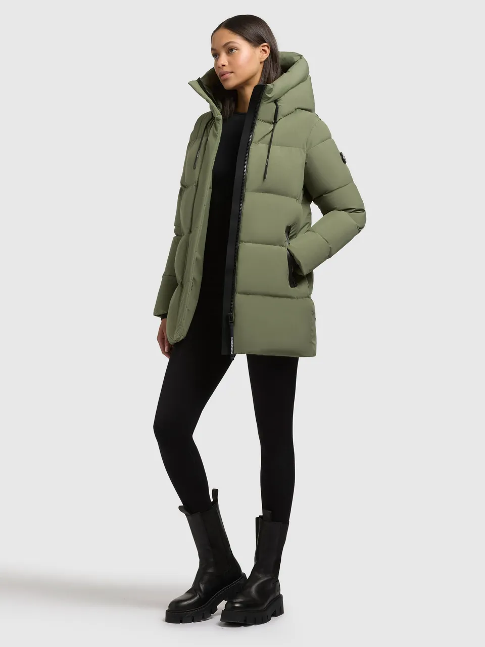 khujo-drown-matt-steppjacke-fern-green image 1