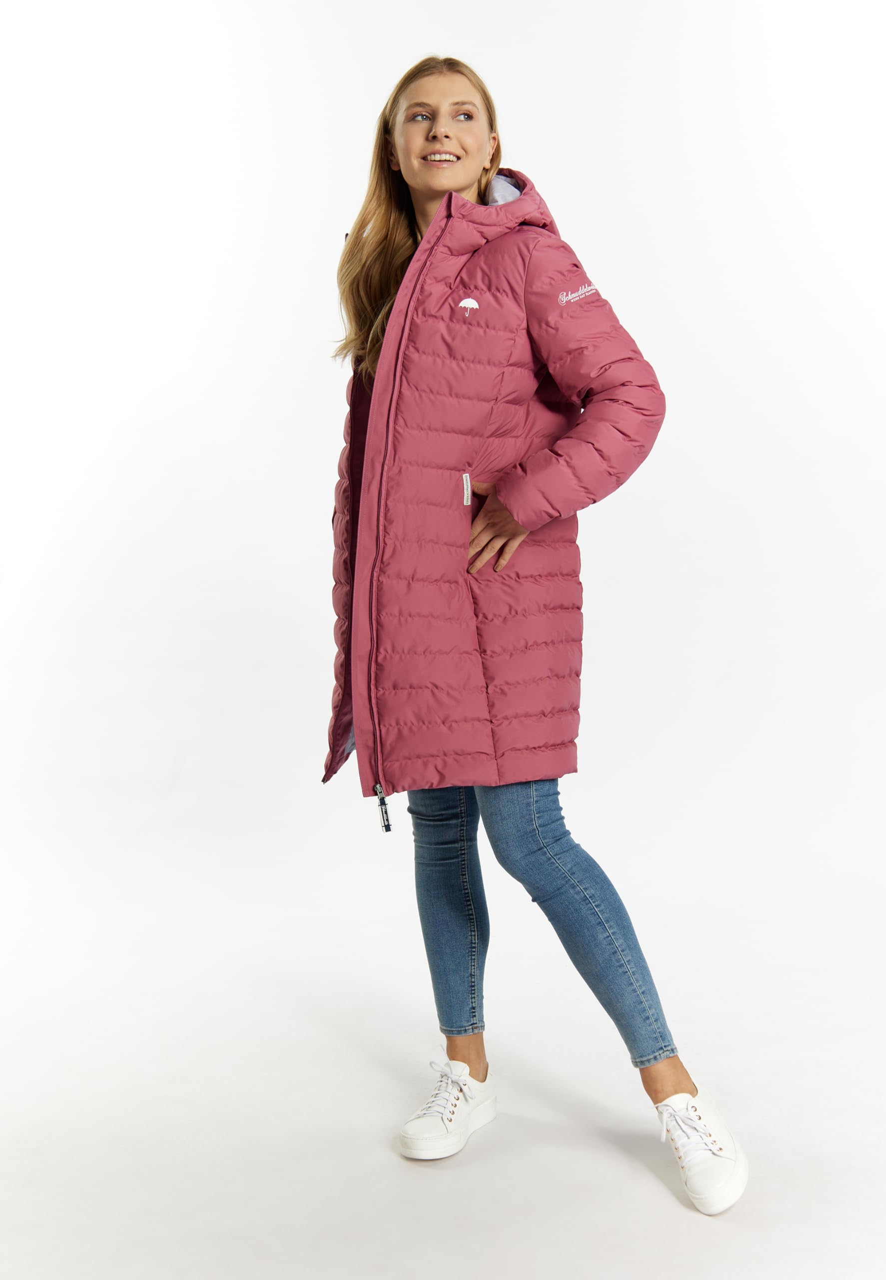 schmuddelwedda-damen-lange-stepp-bergangsjacke-wasserdicht-mit-rei-verschluss image 2