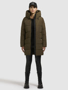 khujo-mantel-phia-khaki-wattierter-damen-wintermantel-loose-fit image 6