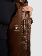 khujo-cara-damen-steppjacke-copper-brown-loose-fit-schimmernd image 8