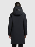 khujo-mantel-yaak4-port-blue-kurzmantel-slim-fit-mit-kapuze-damen image 3