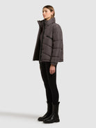 khujo-jacke-evande-graphite-grey-winterjacke-mit-abnehmbarer-kapuze image 2