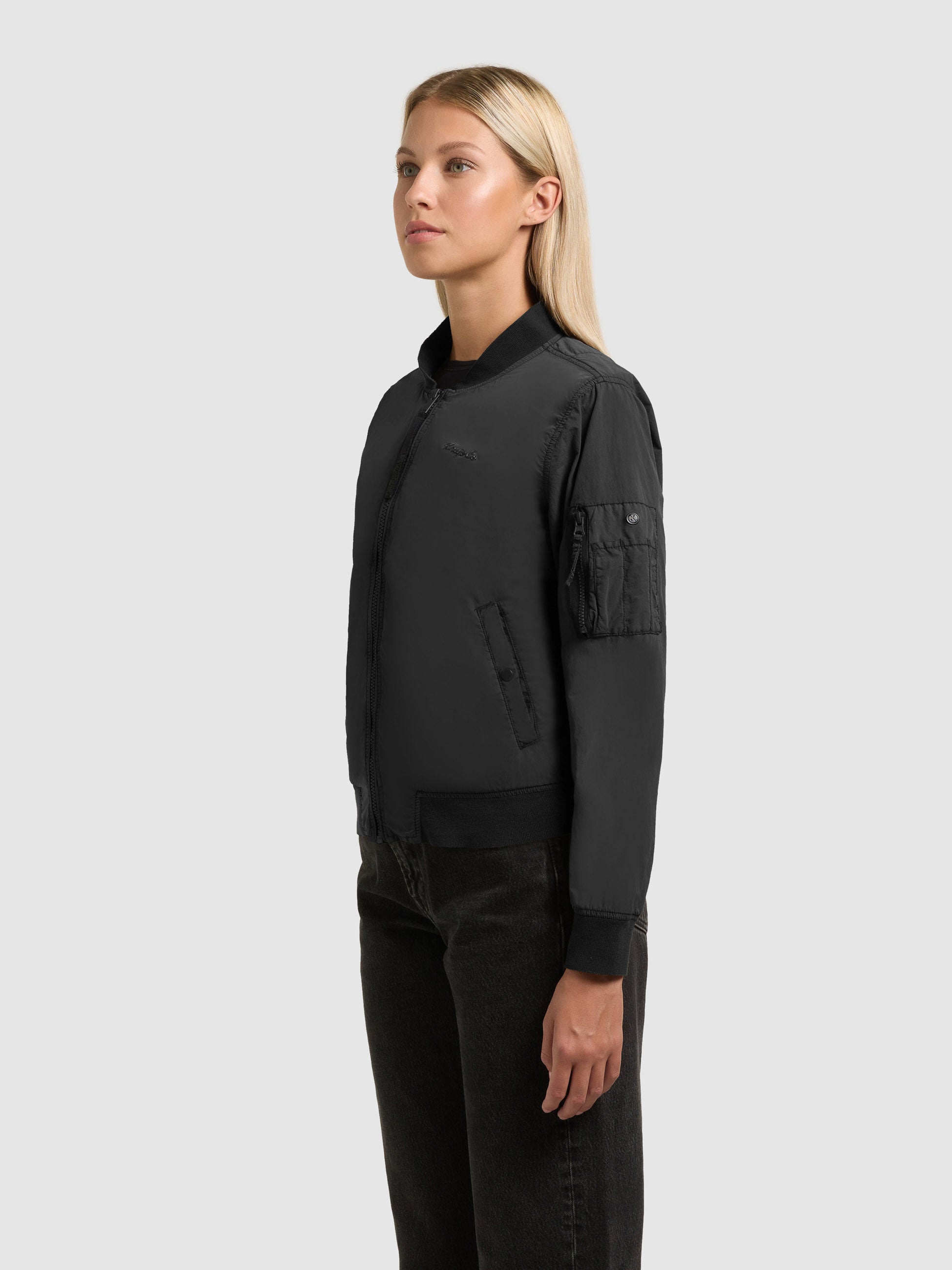 khujo-denz-damen-bomberjacke-black-vintage image 5