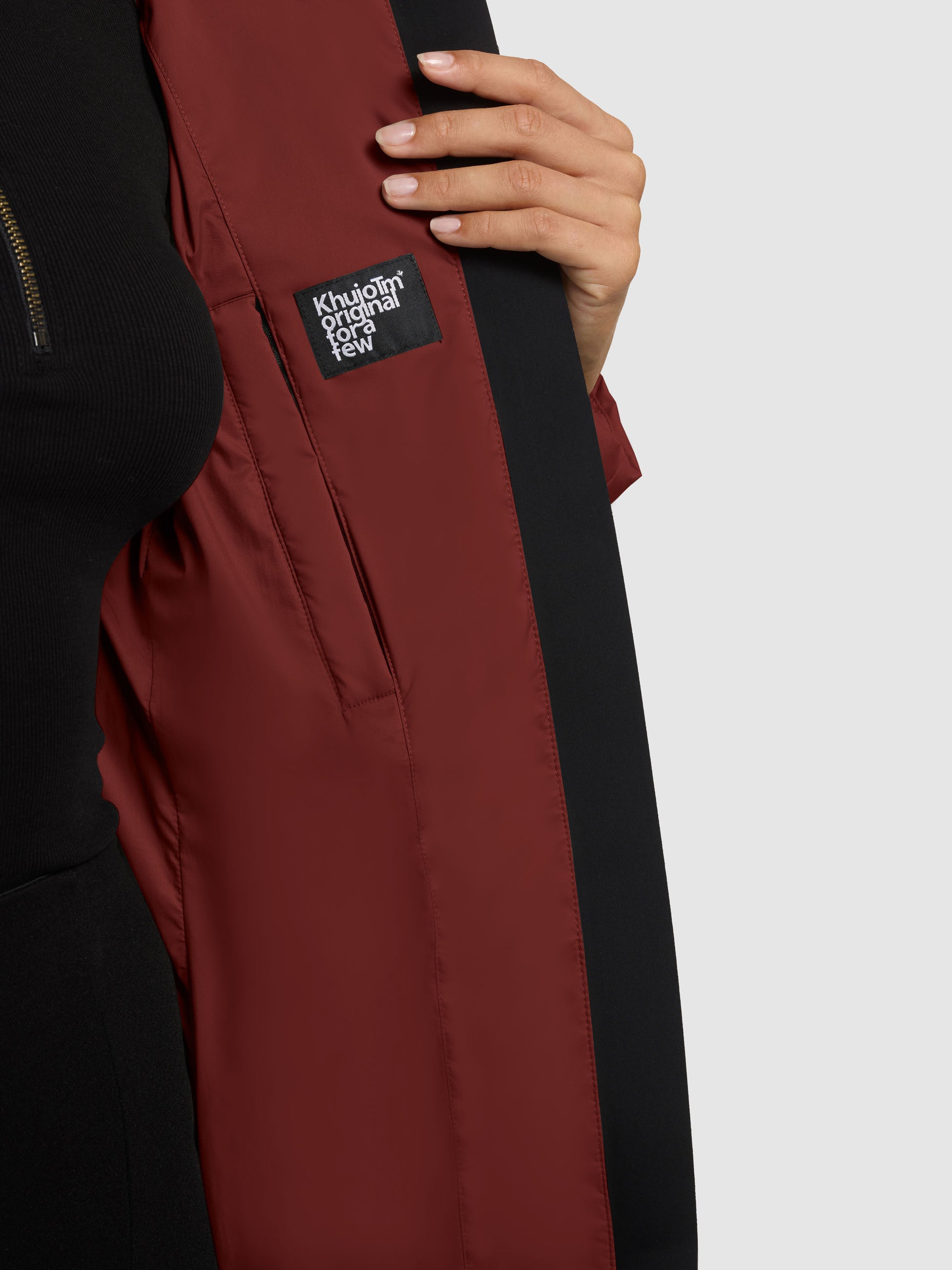 khujo-tanare3-damen-steppjacke-dark-red image 8