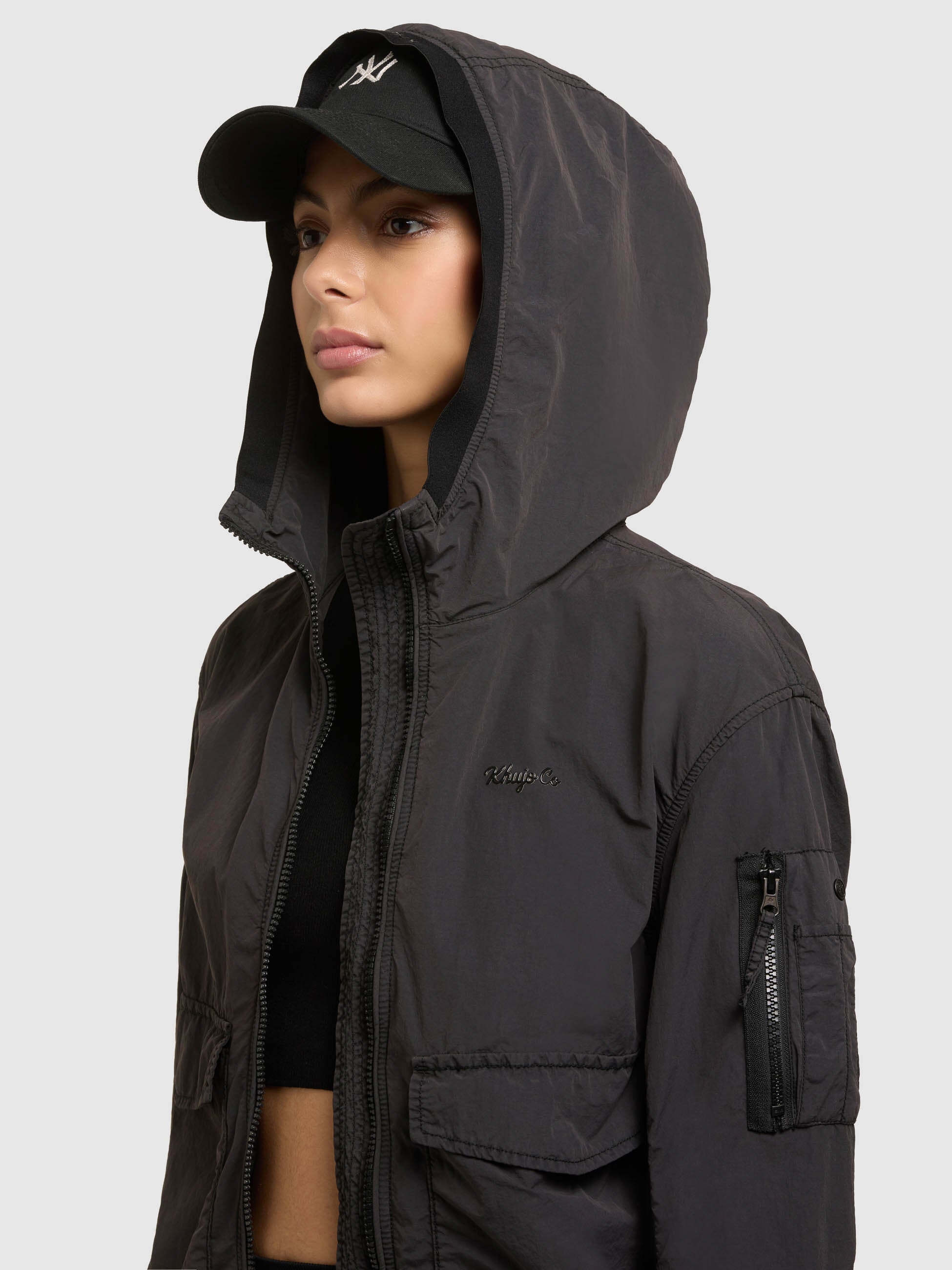 khujo-jacke-vona-black-bomberjacke-blouson-ungef-ttert image 7