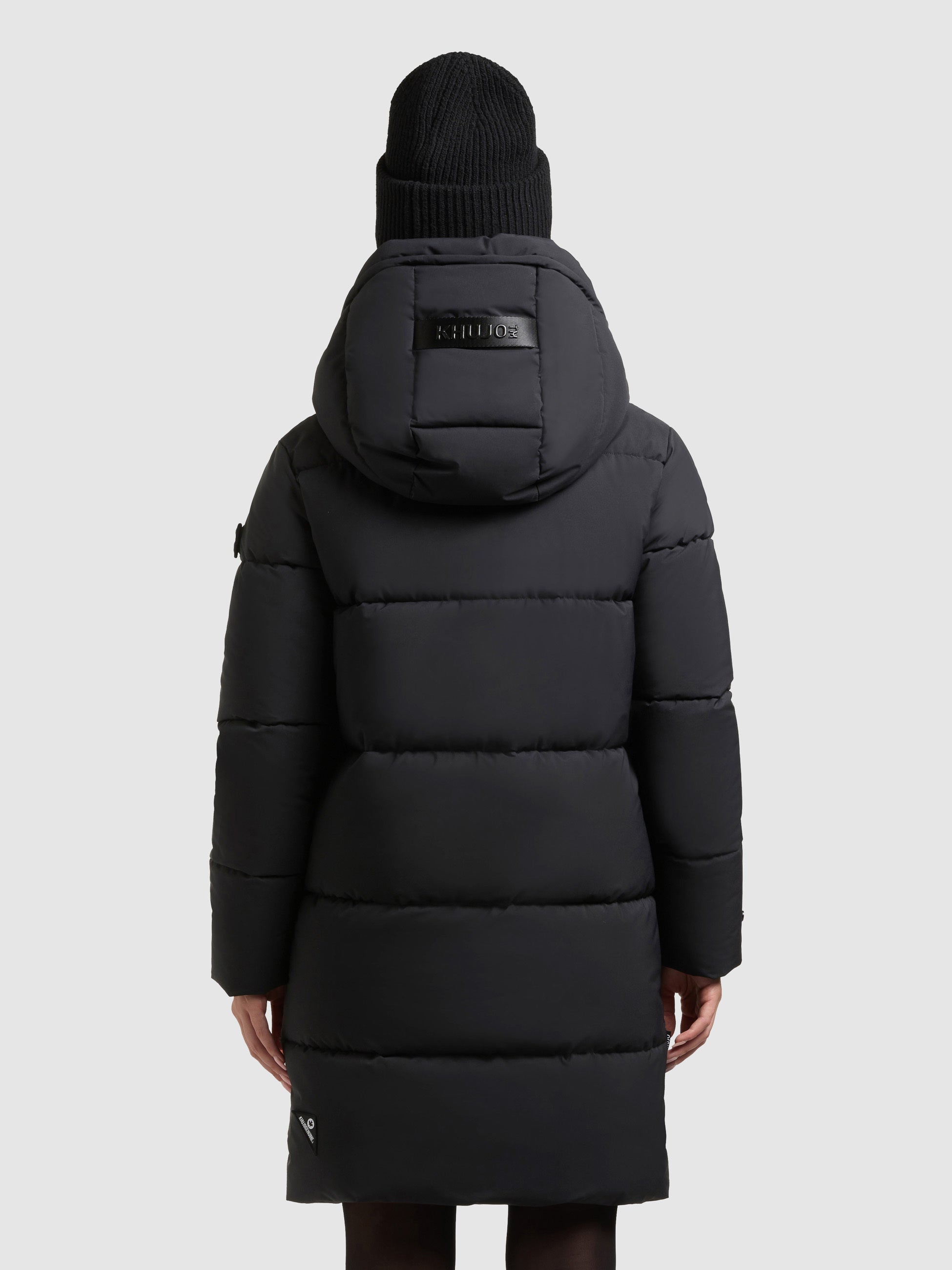 khujo-mantel-haya2-matt-obrage-grey-damen-steppmantel-loose-fit image 3