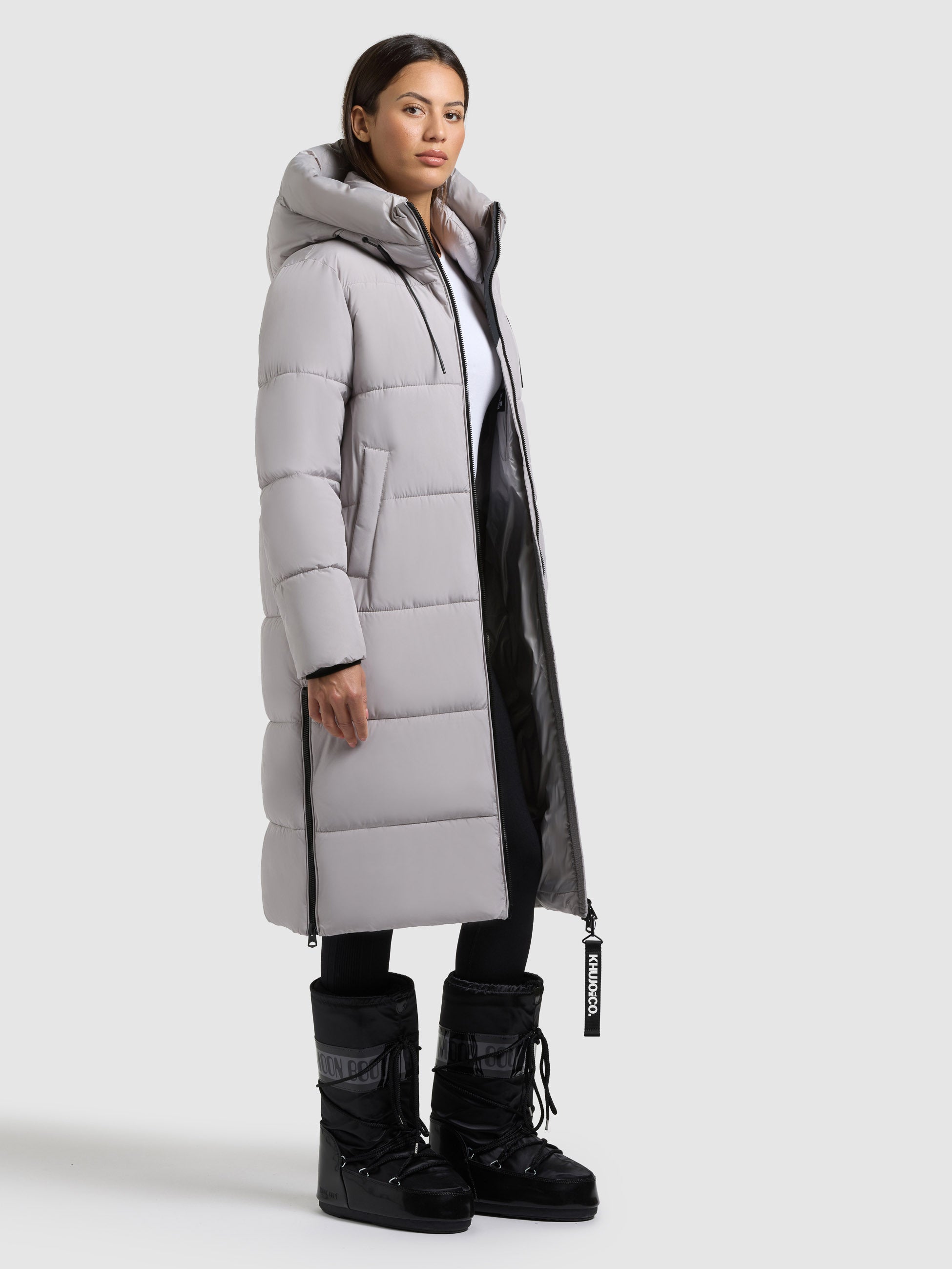 khujo-mantel-nalu-blizzard-grey-knielanger-damen-steppmantel-clean image 6