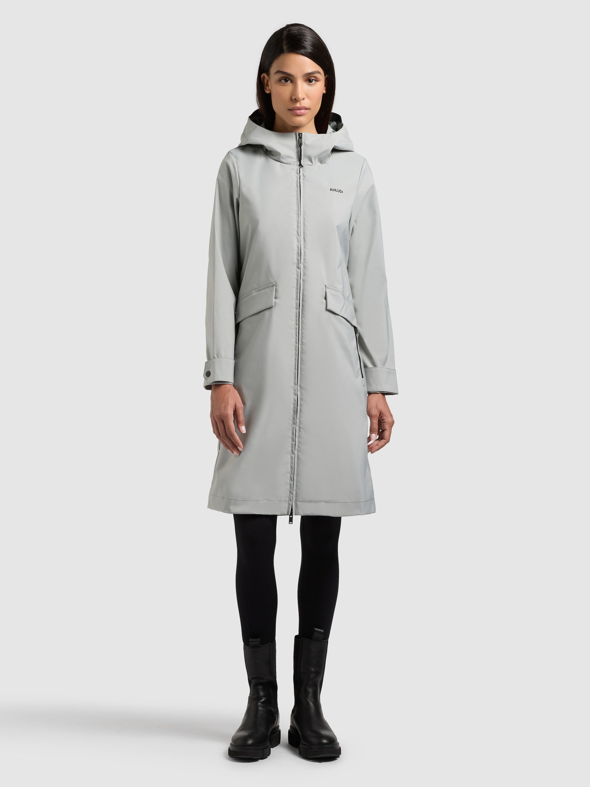 khujo-femke2-damen-parka-cloud-green-slim-fit image 4