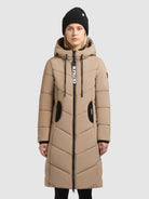 khujo-coat-aribay4-light-damen-steppjacke-light-cookie-beige-lang-mit-strick image 4
