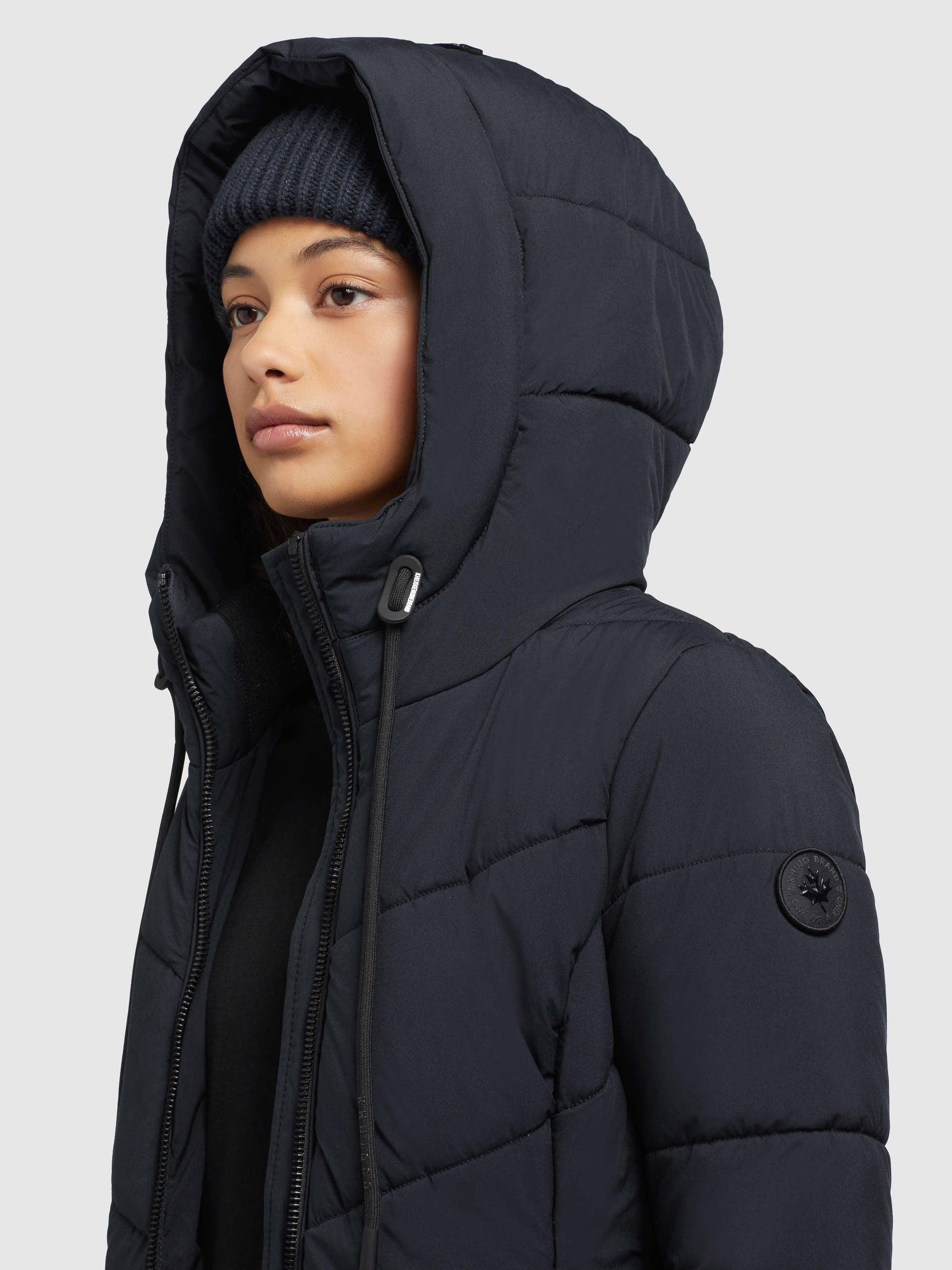 khujo-aribay4-light-damen-mantel-dunkelblau-lange-steppjacke image 7