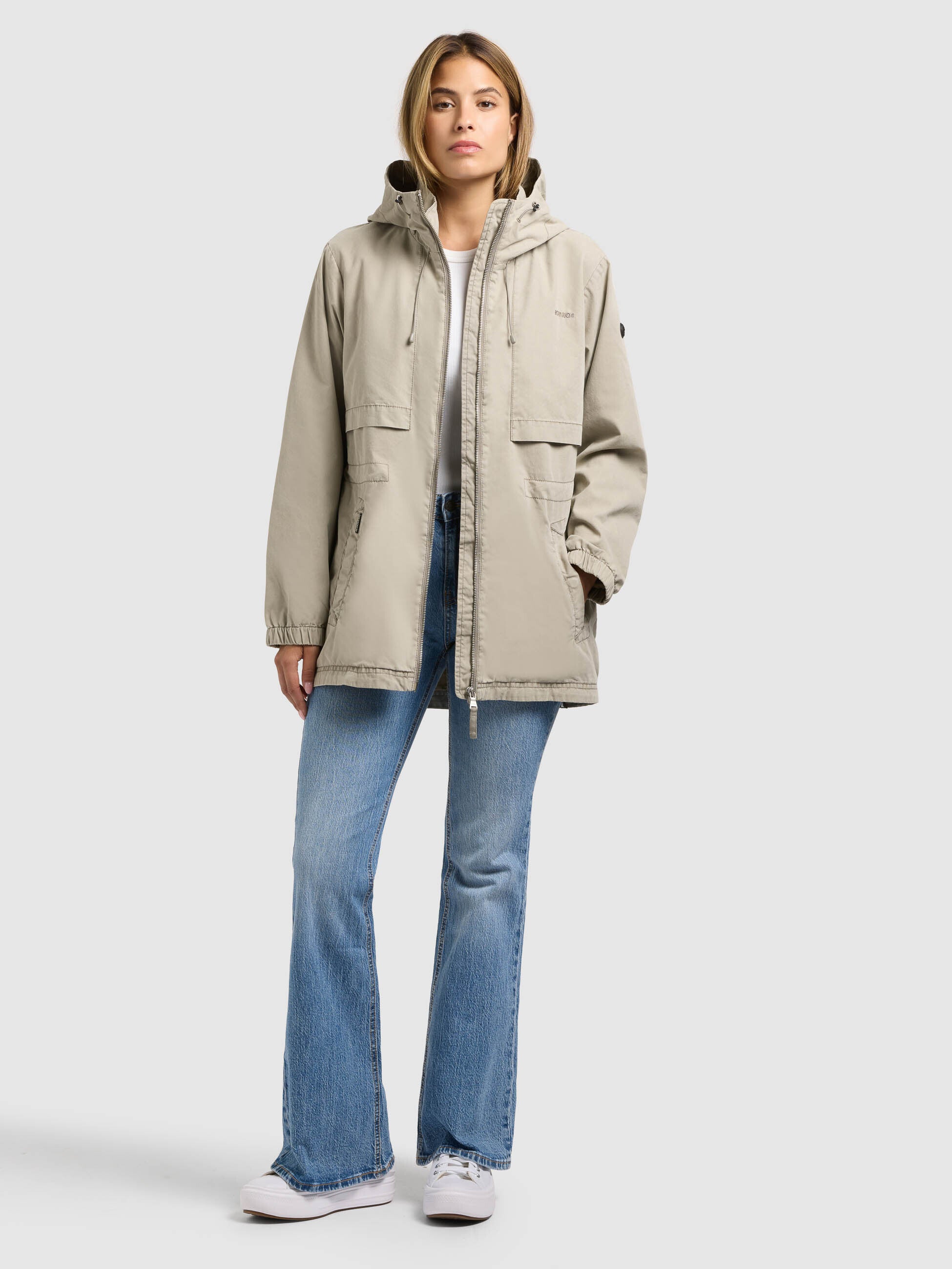khujo-jacke-rania-light-grey-kapuzenjacke-parka-regular-fit image 7