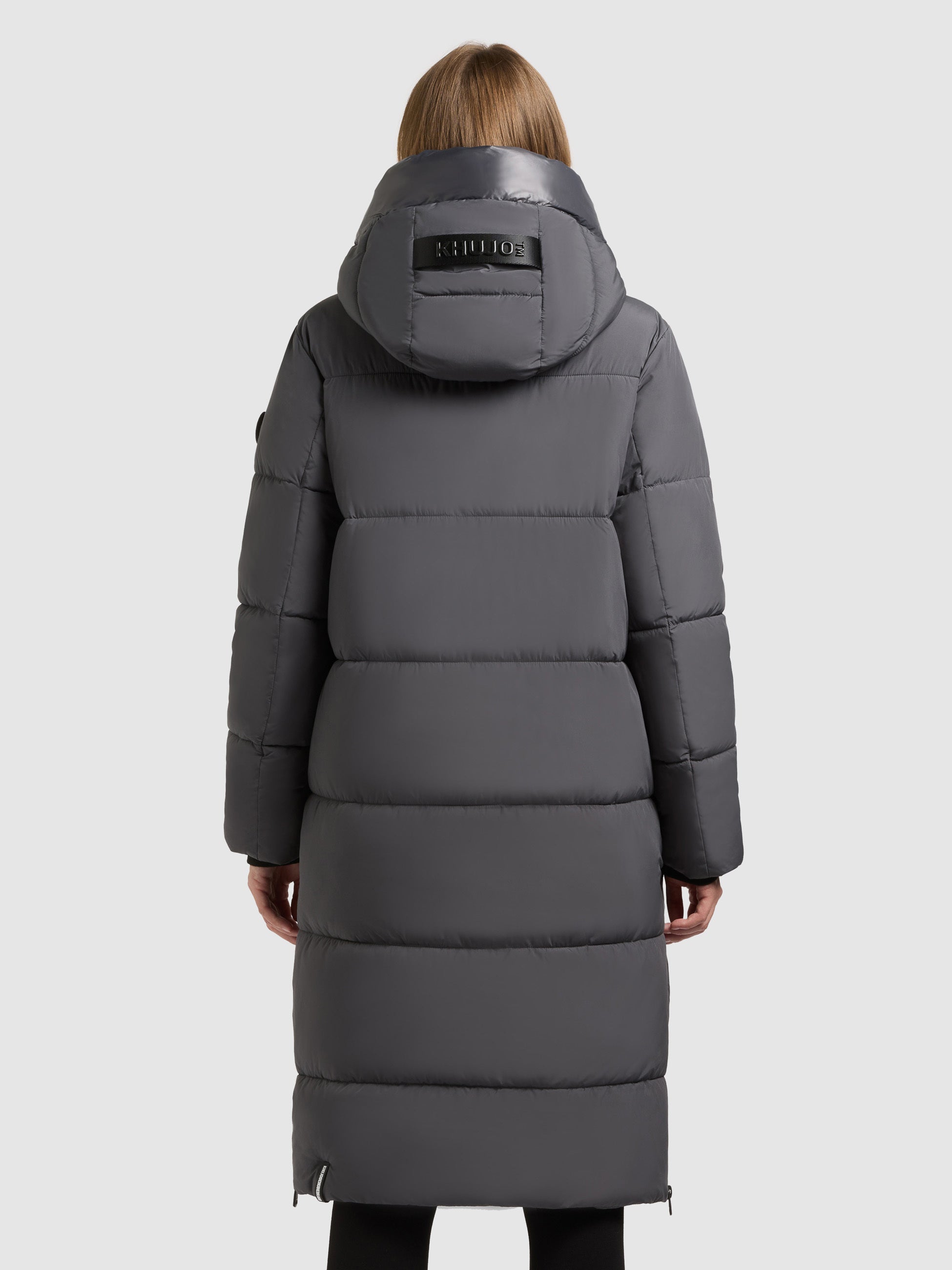 khujo-nalu-damen-steppmantel-steel-grey-knielanger-wintermantel image 3