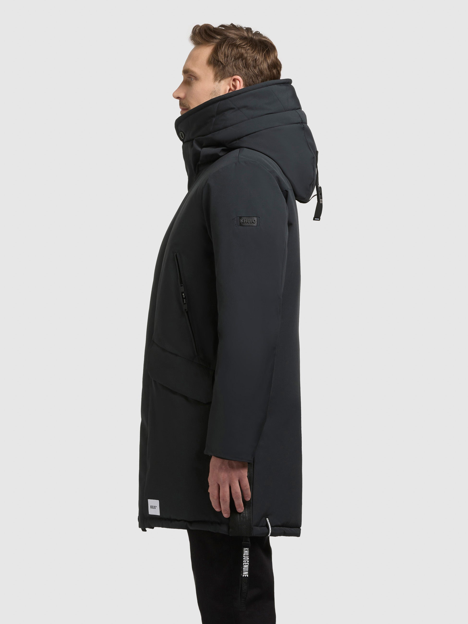 khujo-mantel-dachs-obrage-grey-kurzmantel-parka-mit-kapuze image 5
