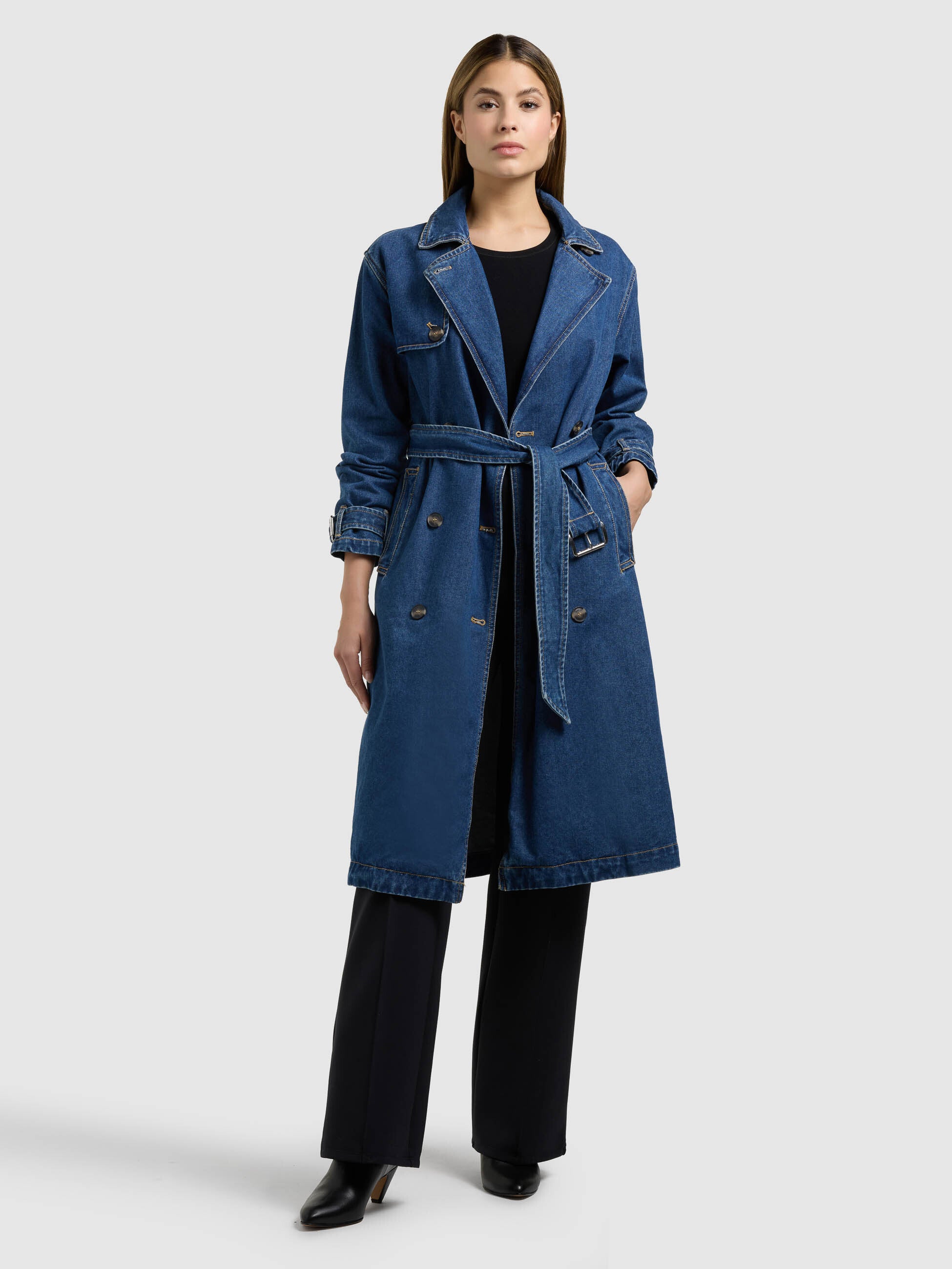 khujo-mantel-hera-midnight-blue-damen-jeans-trenchcoat-aus-baumwoll-denim image 2
