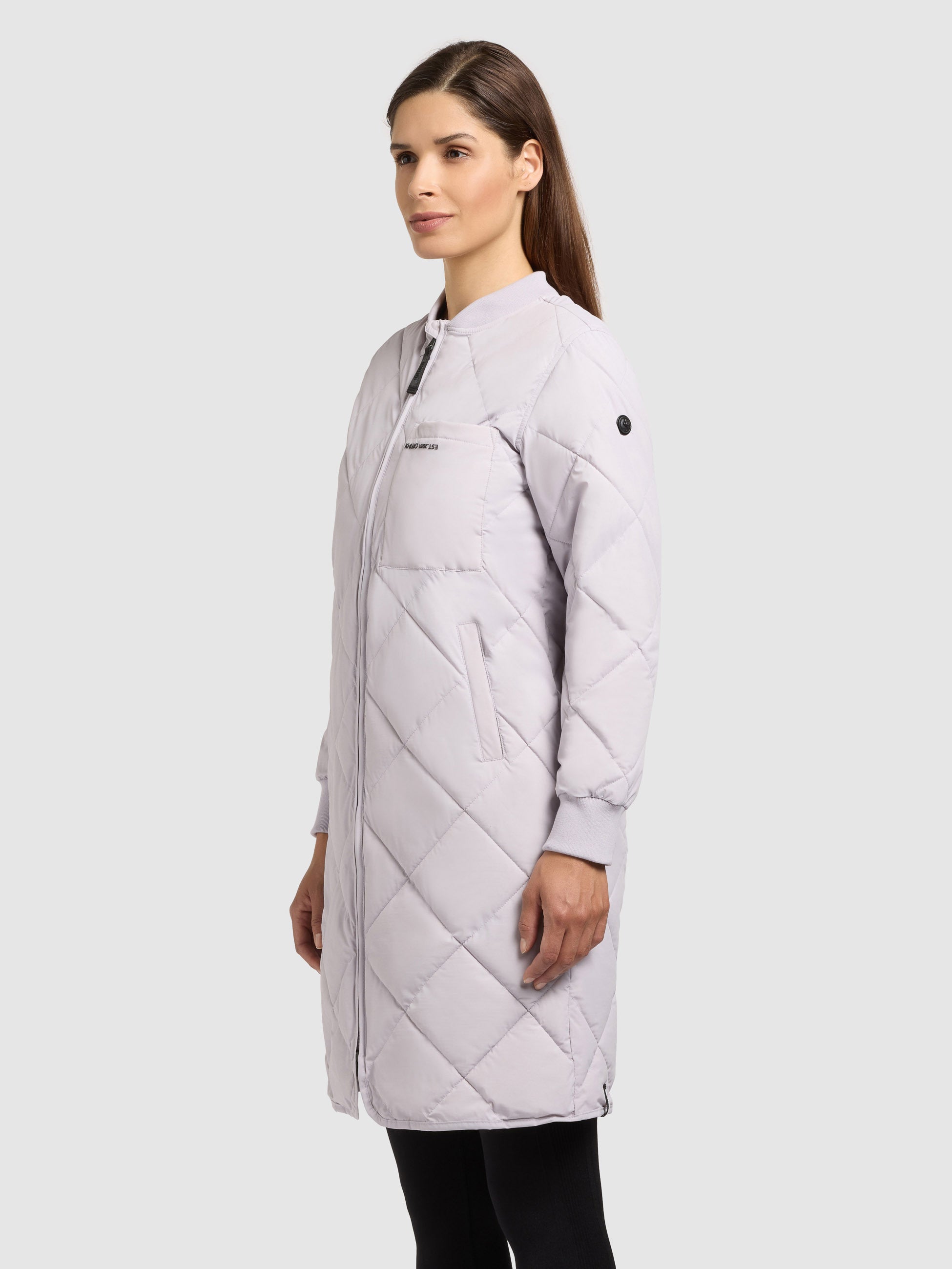 khujo-mantel-ymal2-raindrops-lilac-regular-fit-stepp-kurzmantel image 5