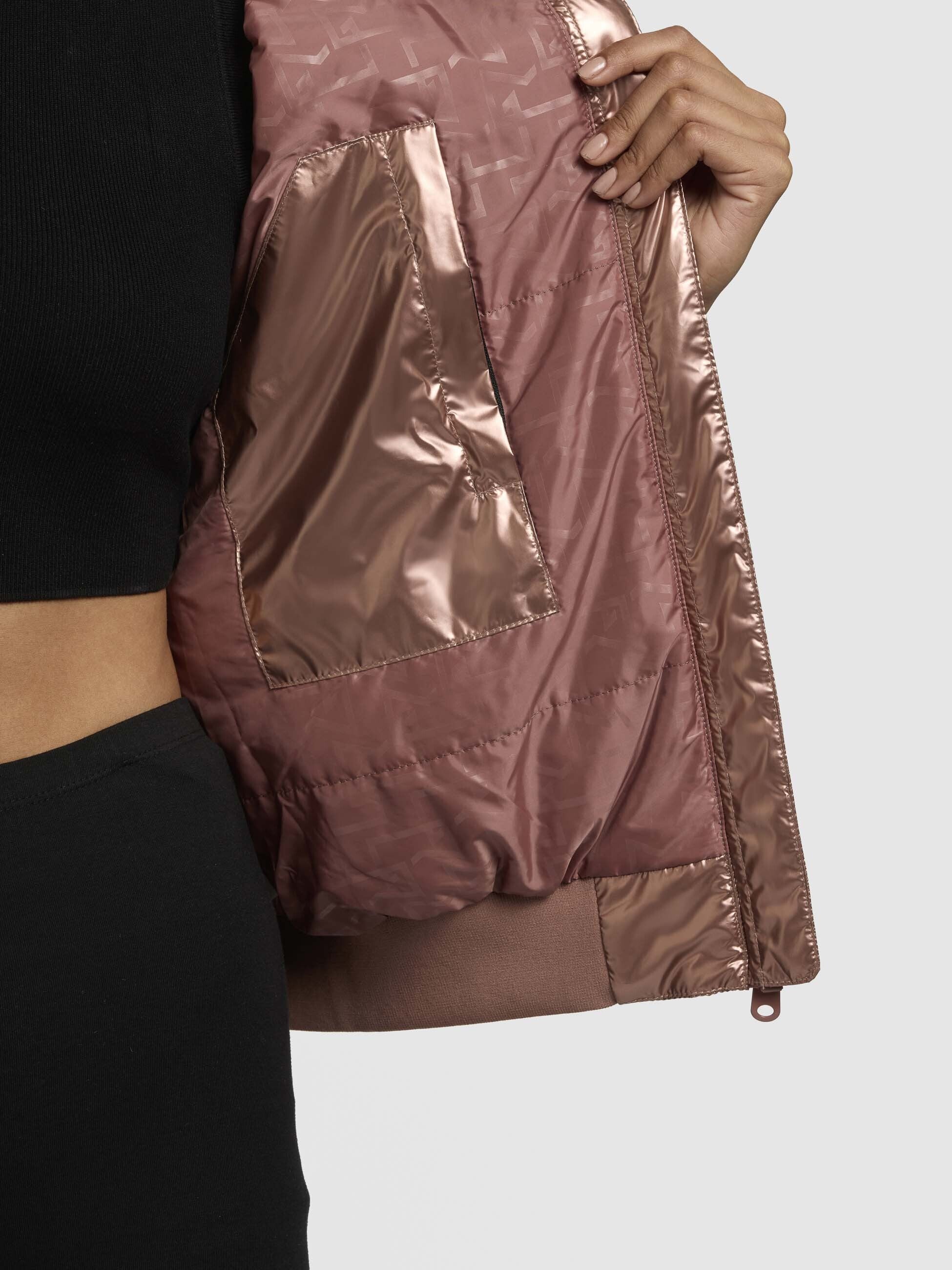 khujo-aneo-damen-bomberjacke-rosa-metallic-loose-fit image 8