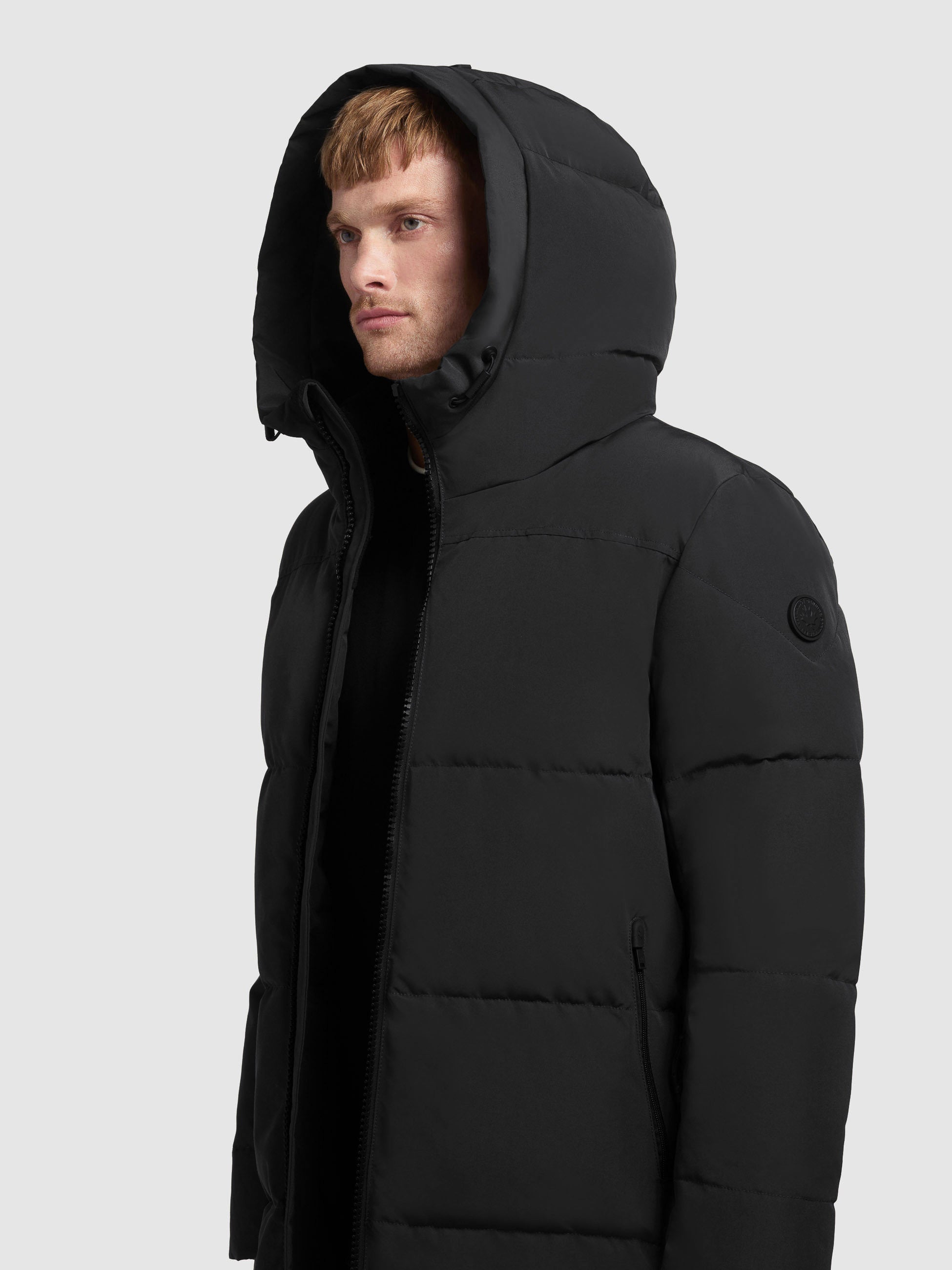 khujo-lear-steppmantel-black-herren-loose-fit-monochrom image 8