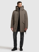 khujo-mantel-carl2-khaki-damen-winter-parka-loose-fit image 6