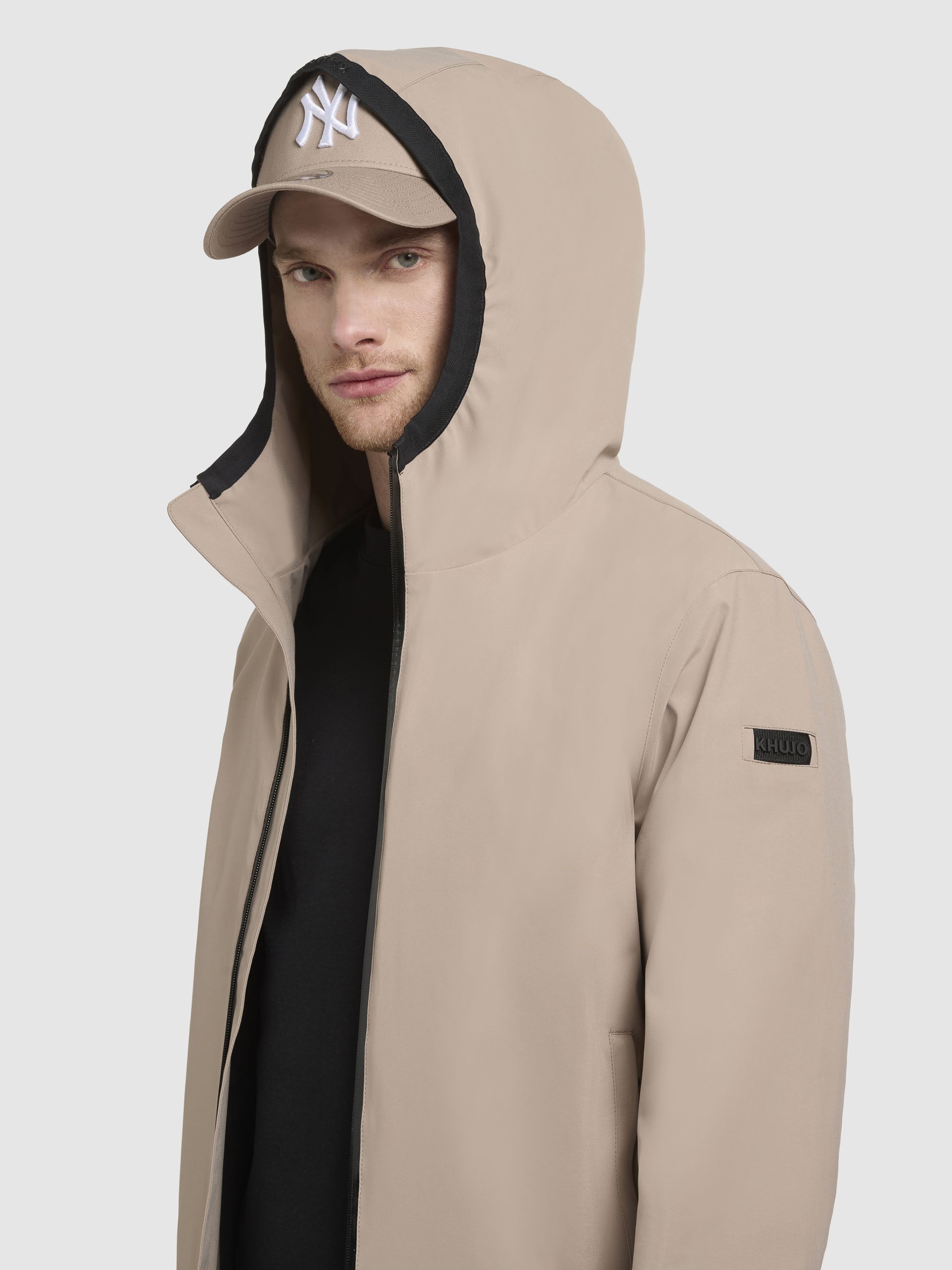 khujo-larm-jacke-beige-kapuzenjacke-regular-fit-h-ftlang image 7