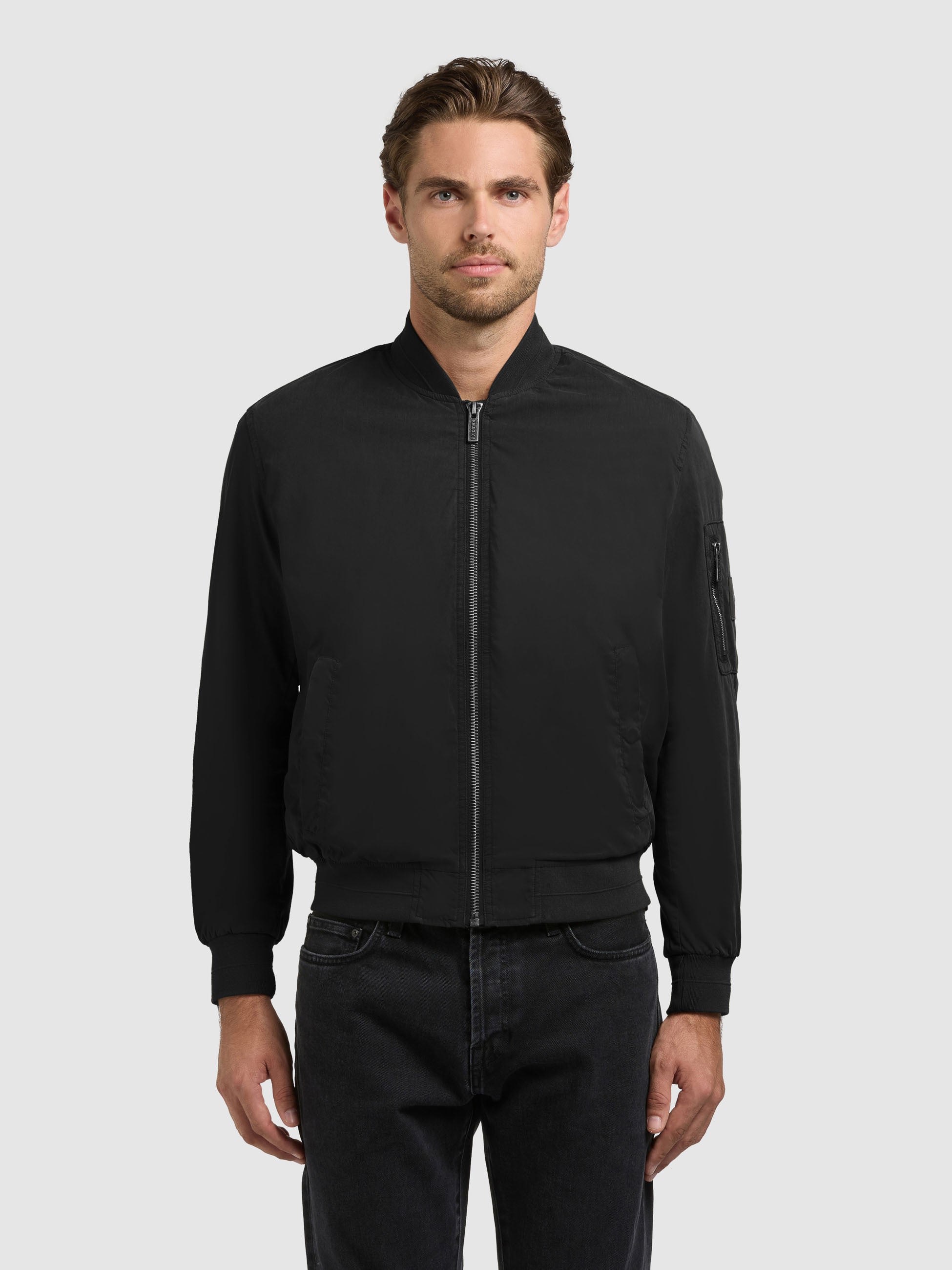 khujo-jacke-tawas-damen-bomberjacke-leicht-black image 4