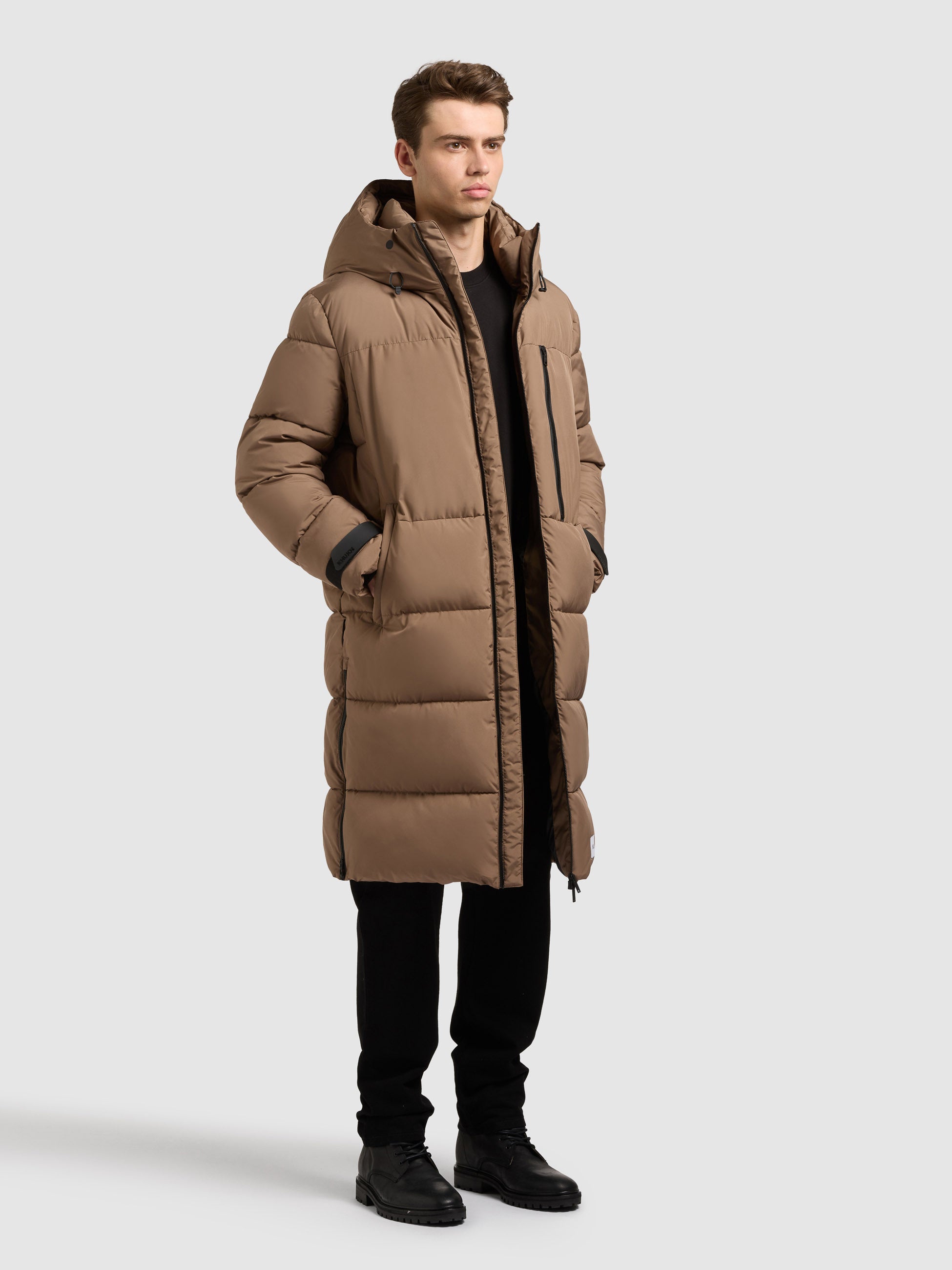 khujo-mantel-siram2-rust-brown-knielanger-steppmantel-loose-fit-f-r-herren image 2